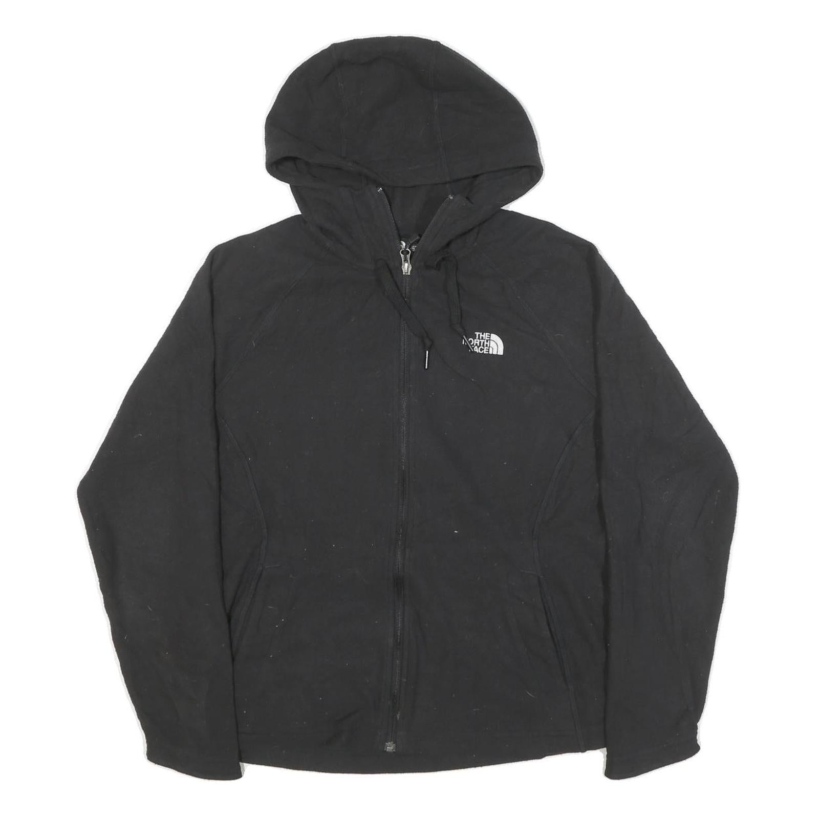 THE NORTH FACE Womens Black Hoodie Jacket XL Polyester Blend Zip Outdoor Casual Refurbished - N/A refurbished available on Cerqular