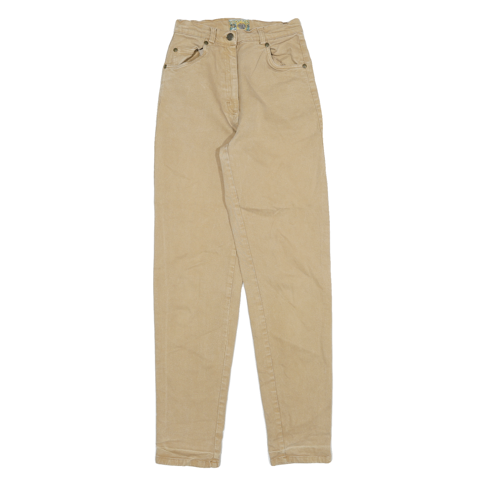 SUNGOLD Womens Jeans Beige Relaxed Straight Denim W23 L30 Classic Cotton Blend Refurbished - N/A refurbished available on Cerqular