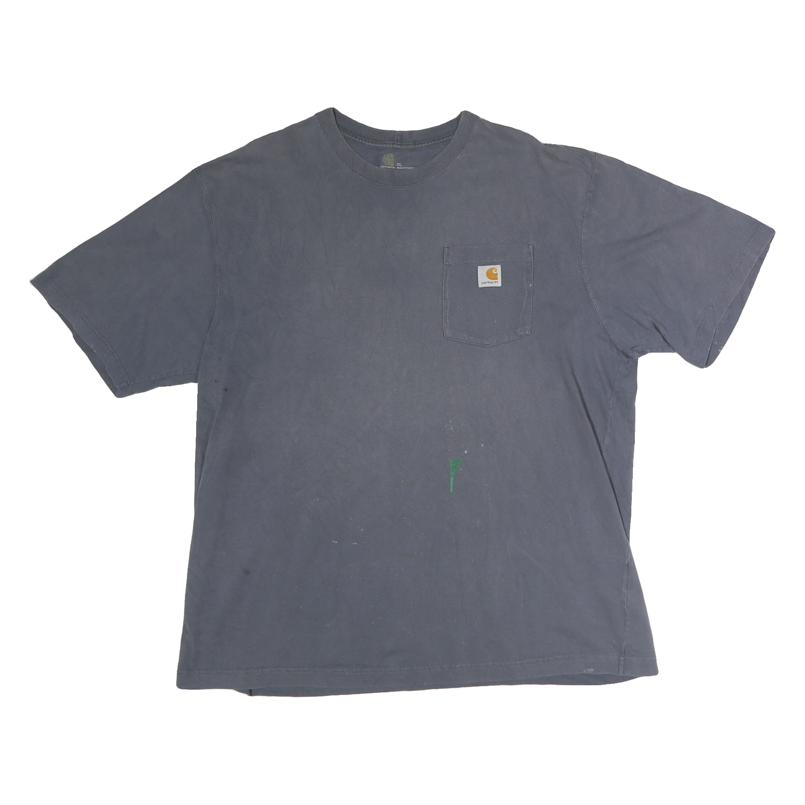 CARHARTT Mens Blue T-Shirt XL Short Sleeve Crew Neck Workwear Pocket Cotton Refurbished - N/A refurbished available on Cerqular