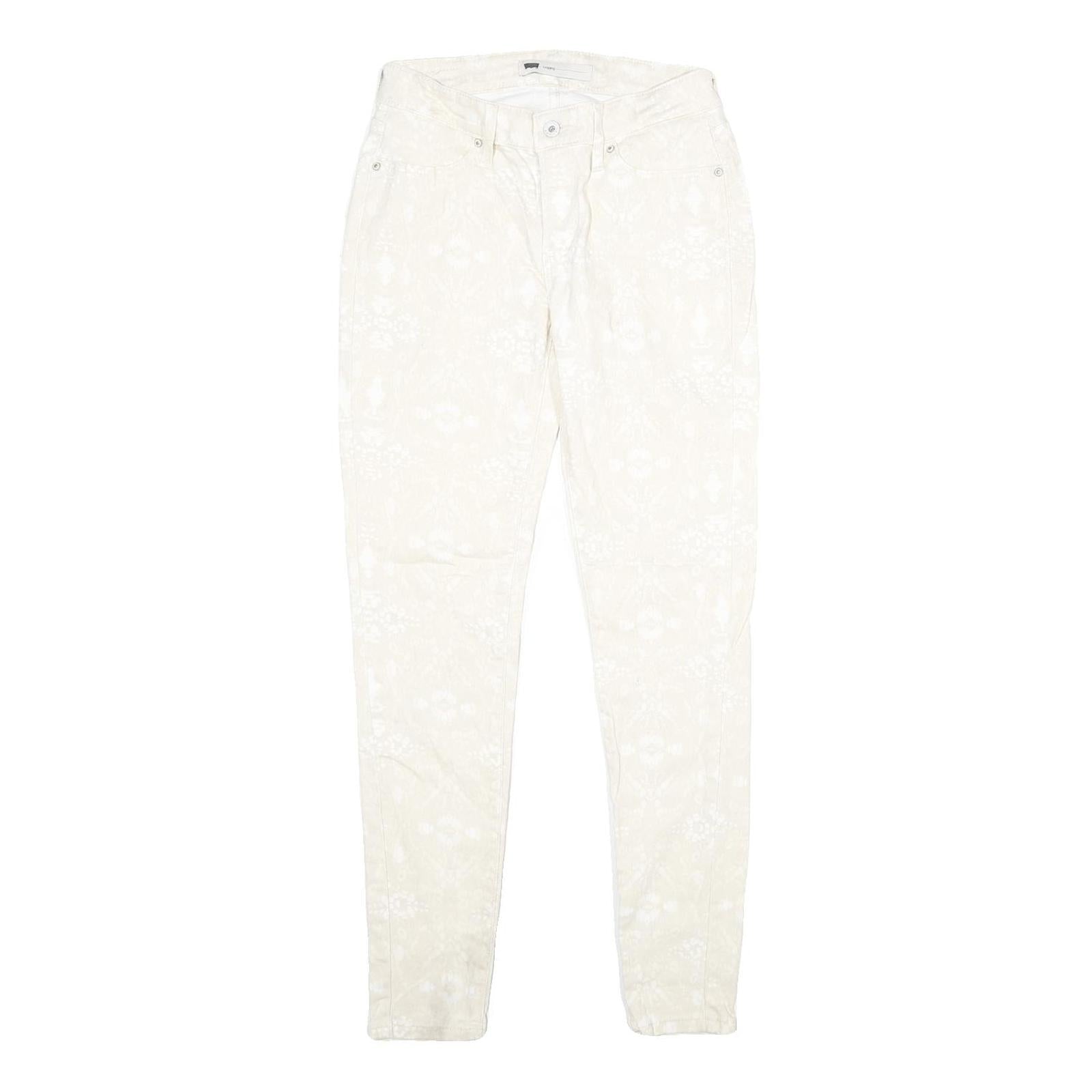 LEVI'S Womens Legging Jeans Cream Slim Skinny Denim W28 L32 Stretch Cotton Blend Refurbished - N/A refurbished available on Cerqular