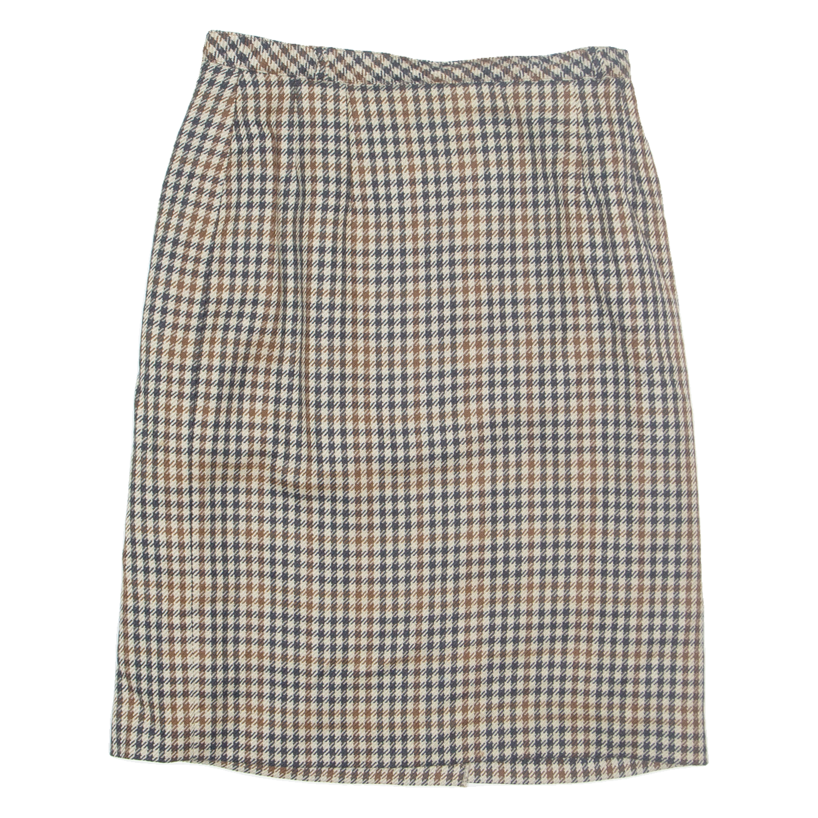 Womens Straight Skirt Beige Knee Length Houndstooth M Refurbished - N/A refurbished available on Cerqular