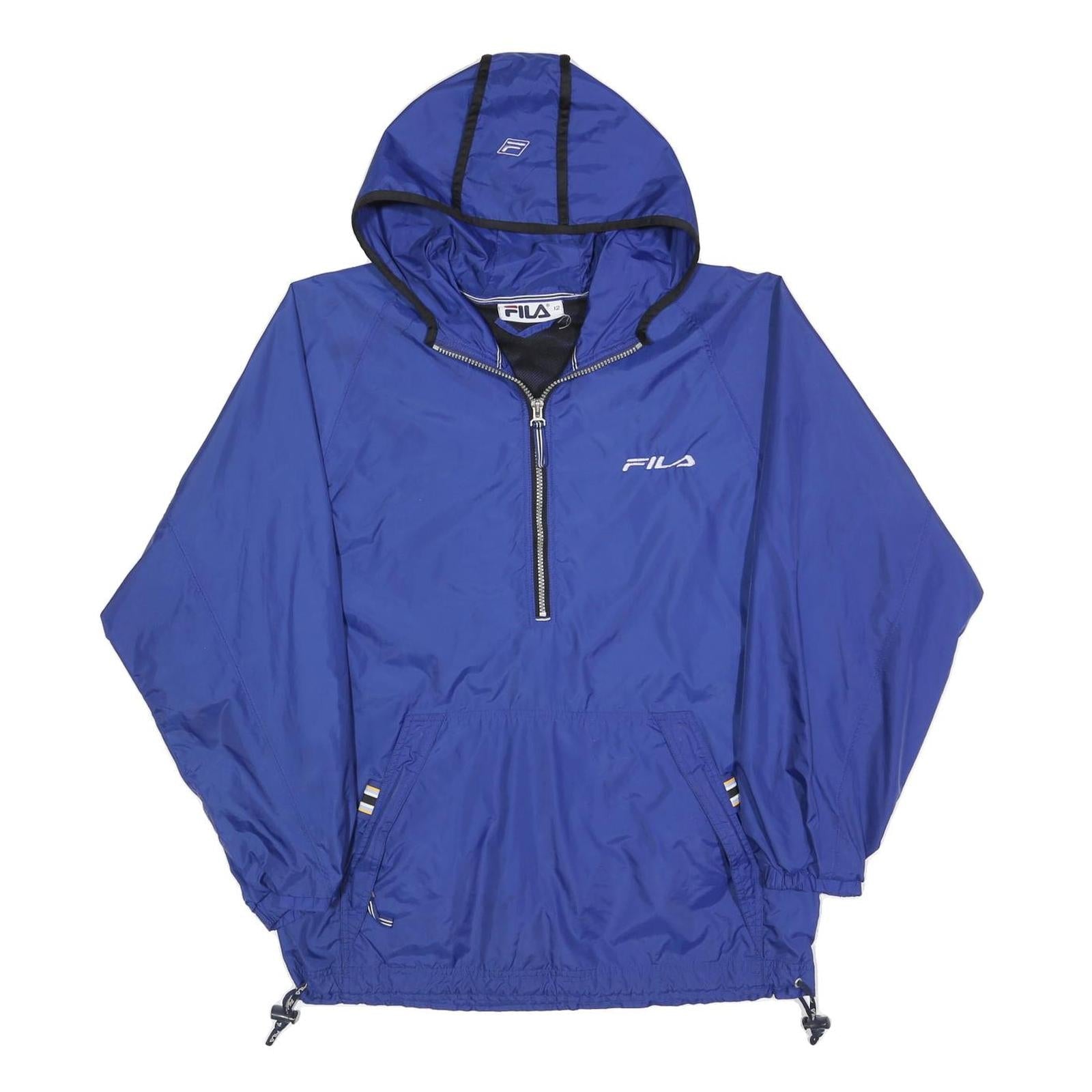 FILA Womens Blue Zip Hooded Jacket M Polyester Blend Lightweight Sportswear Refurbished - N/A refurbished available on Cerqular