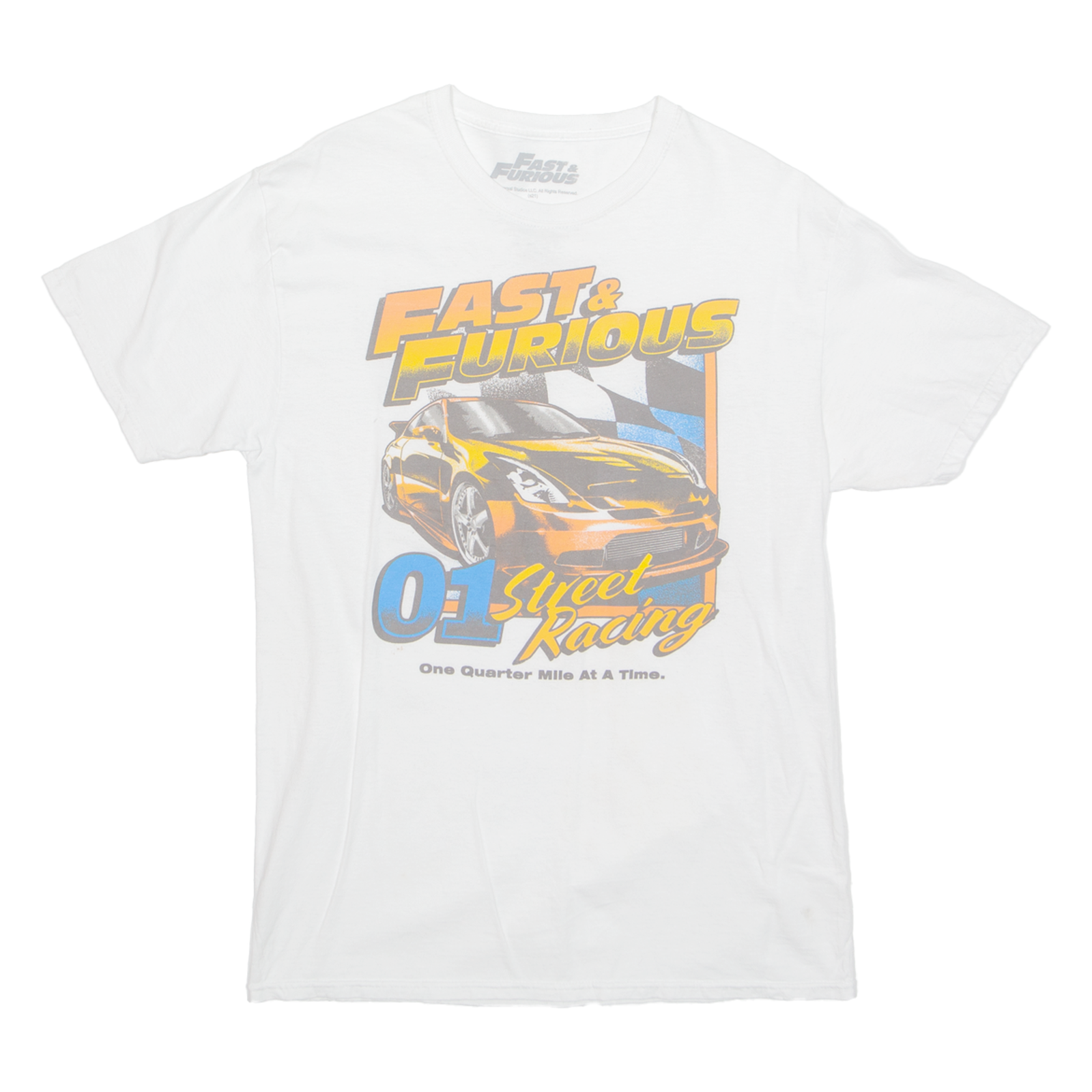 FAST & FURIOUS Street Racing Mens T-Shirt White M Refurbished - N/A refurbished available on Cerqular
