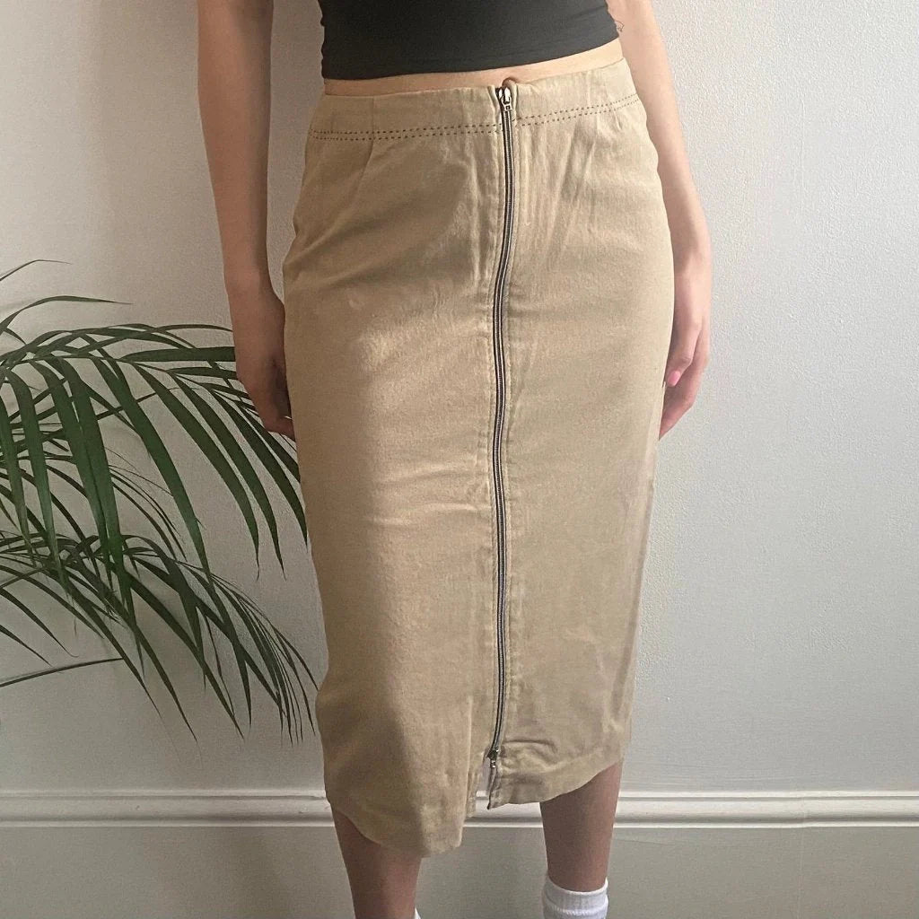 Buy Diana Gallesi Midi Skirt - 27W UK 8 Beige Cotton Blend Refurbished - $14.06 Diana Gallesi Midi Skirt - 27W UK 8 Beige Cotton Blend Refurbished - Thrifted (note: this is a term often used to describe second- refurbished available on Cerqular