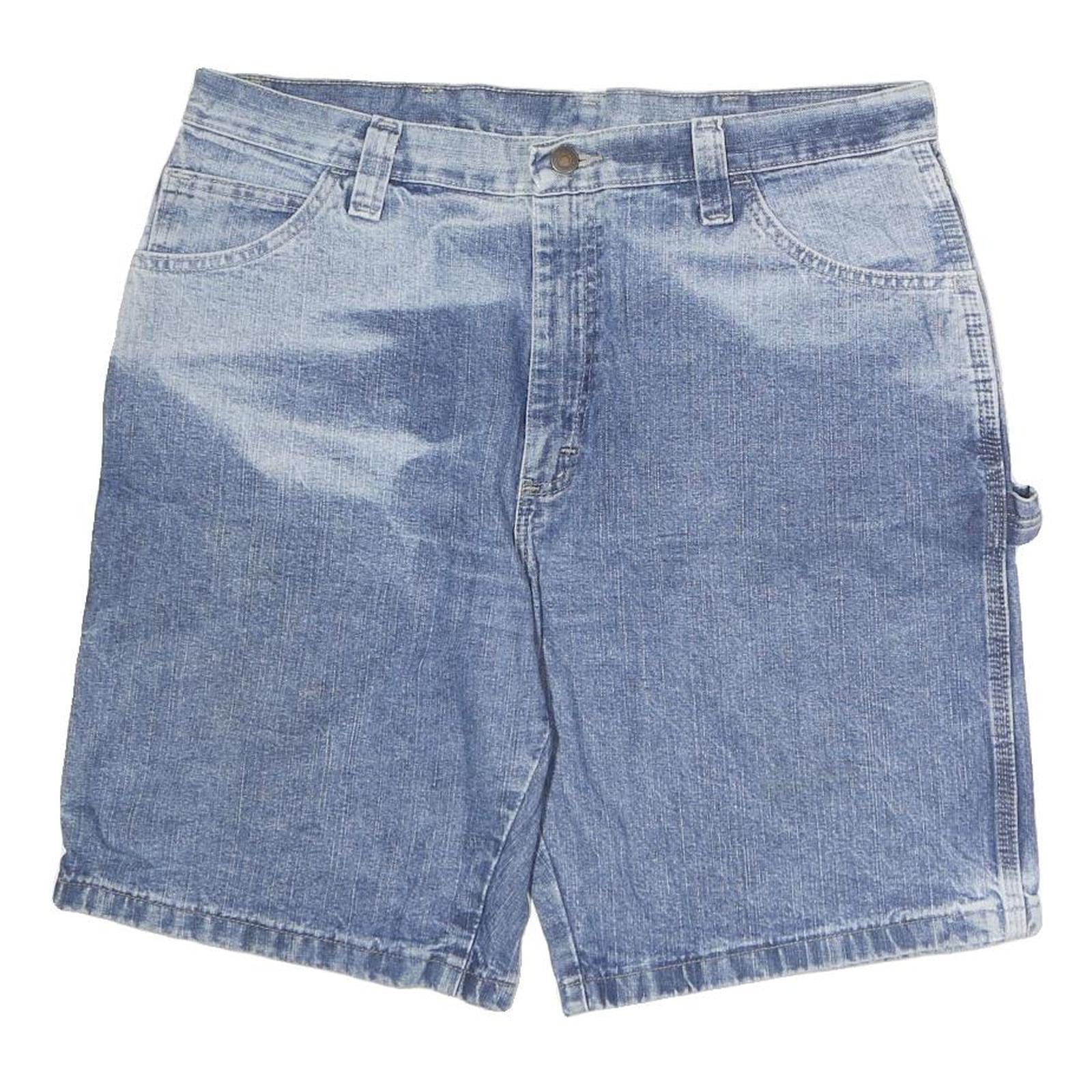 WRANGLER Mens Denim Blue Casual Shorts M W36 Carpenter Style Pocket Detail Refurbished - N/A refurbished available on Cerqular
