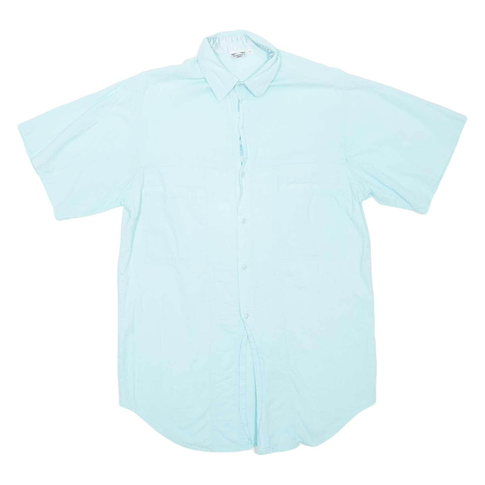 TRAMPS Mens Plain Shirt Blue S Refurbished - N/A refurbished available on Cerqular