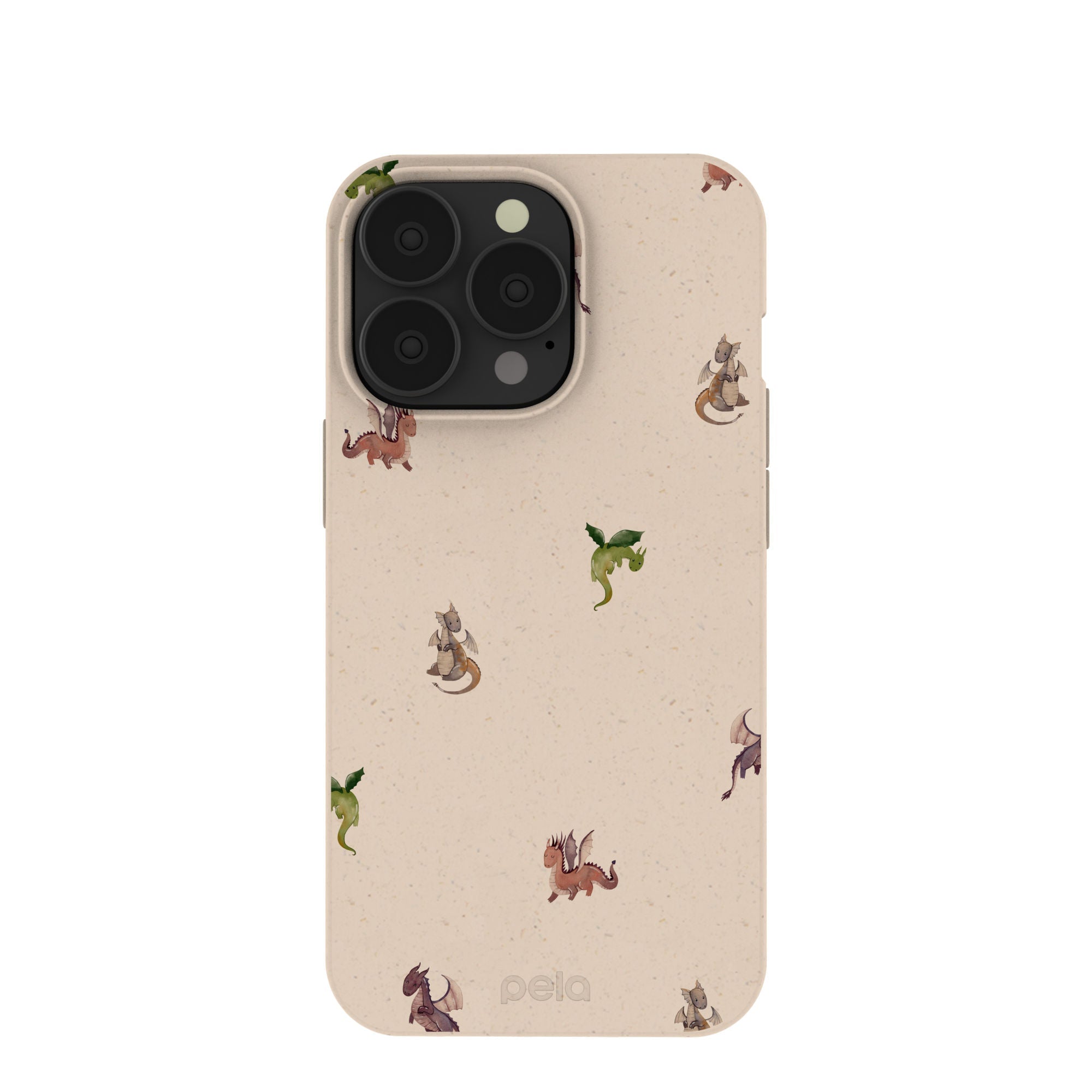 Seashell Lil Dragons iPhone 13 Pro Case Refurbished - Pela Case refurbished available on Cerqular