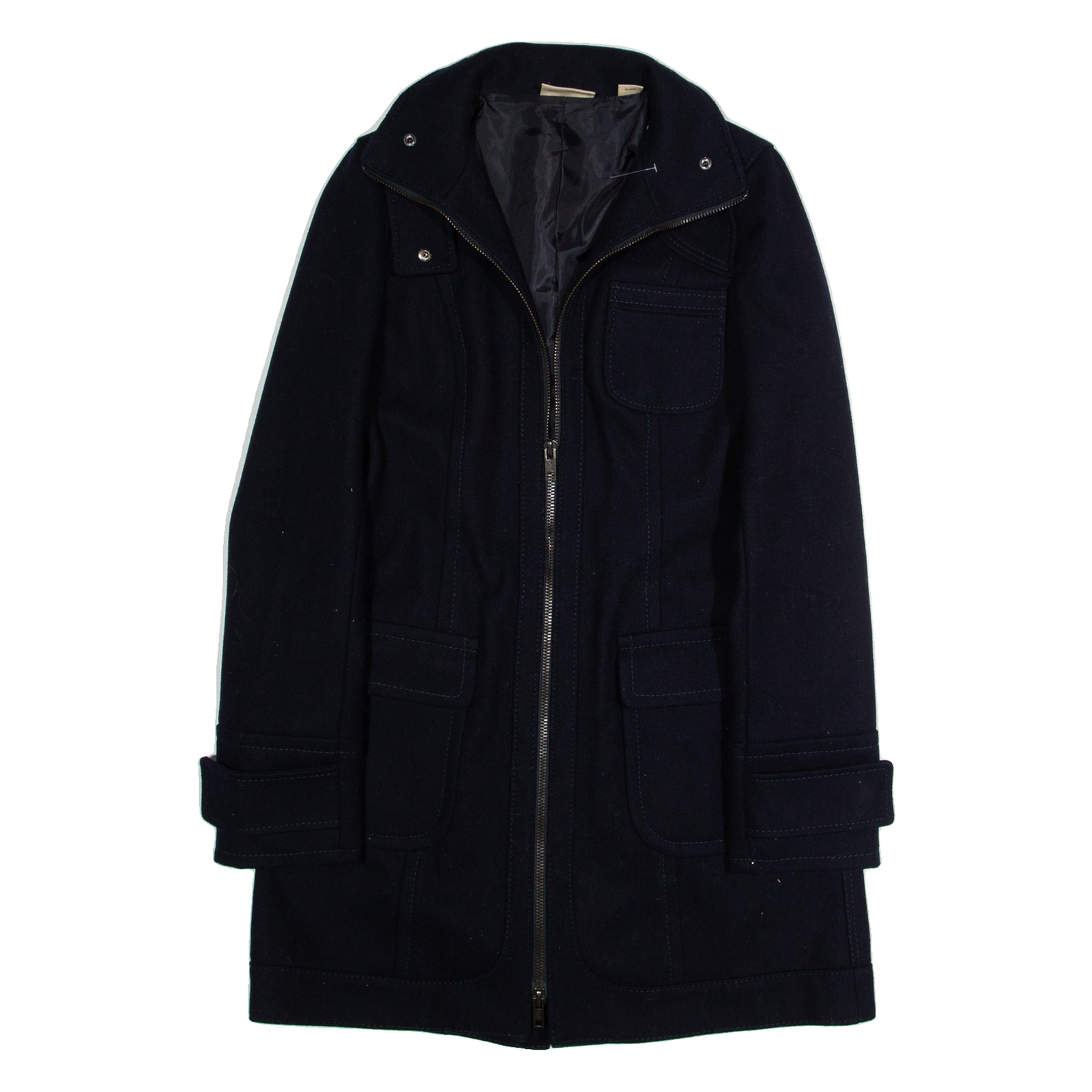DKNY Womens Overcoat Jacket Blue Wool M Refurbished - N/A refurbished available on Cerqular