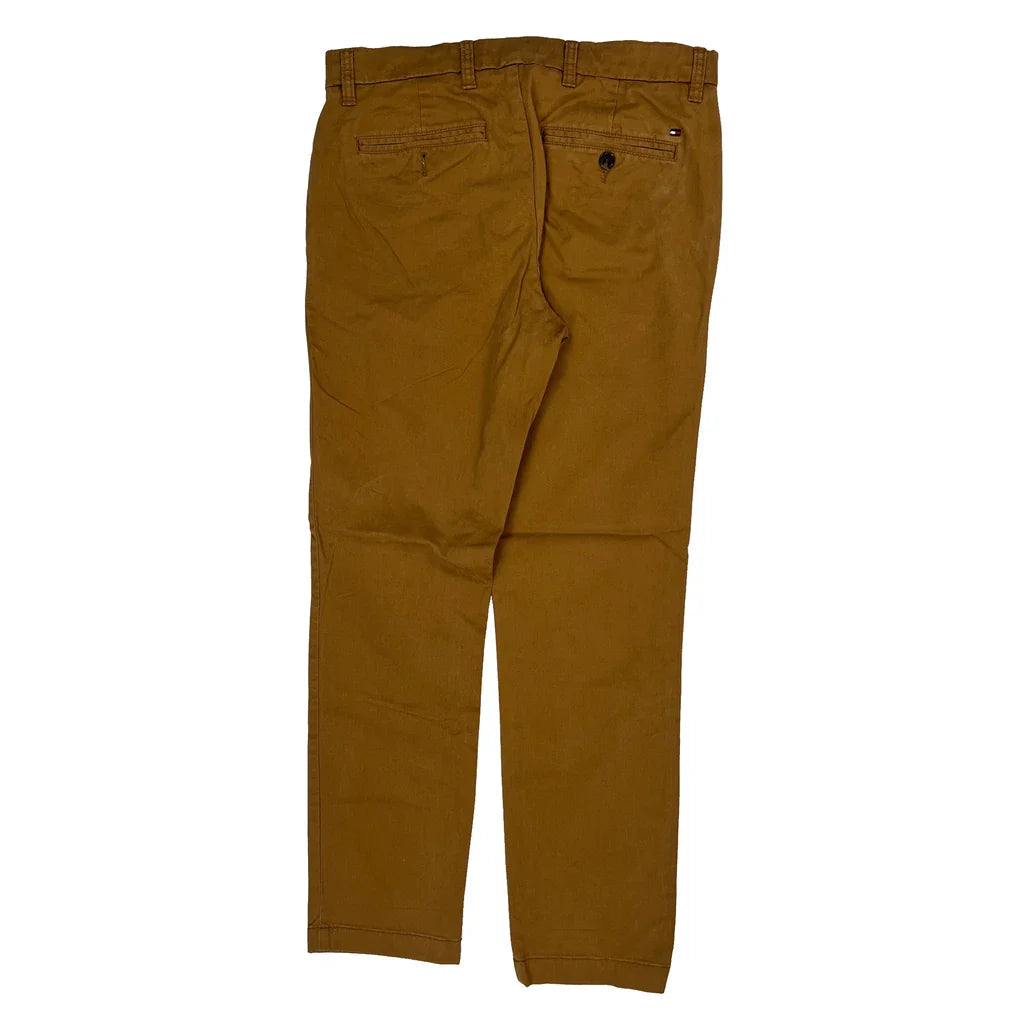Tommy Hilfiger Chinos - 30W 29L Brown Cotton Refurbished - Thrifted (note: this is a term often used to describe second- refurbished available on Cerqular