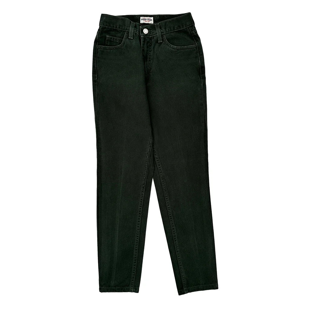 Guess Jeans - 24W UK 4 Black Cotton Refurbished - Thrifted (note: this is a term often used to describe second- refurbished available on Cerqular