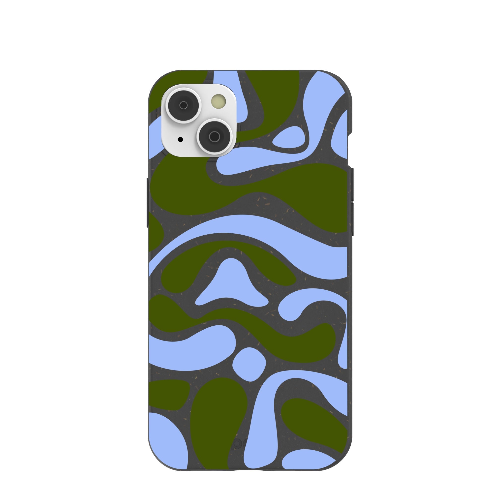 Black Curve and Flow iPhone 14 Plus Case Refurbished - Pela Case refurbished available on Cerqular