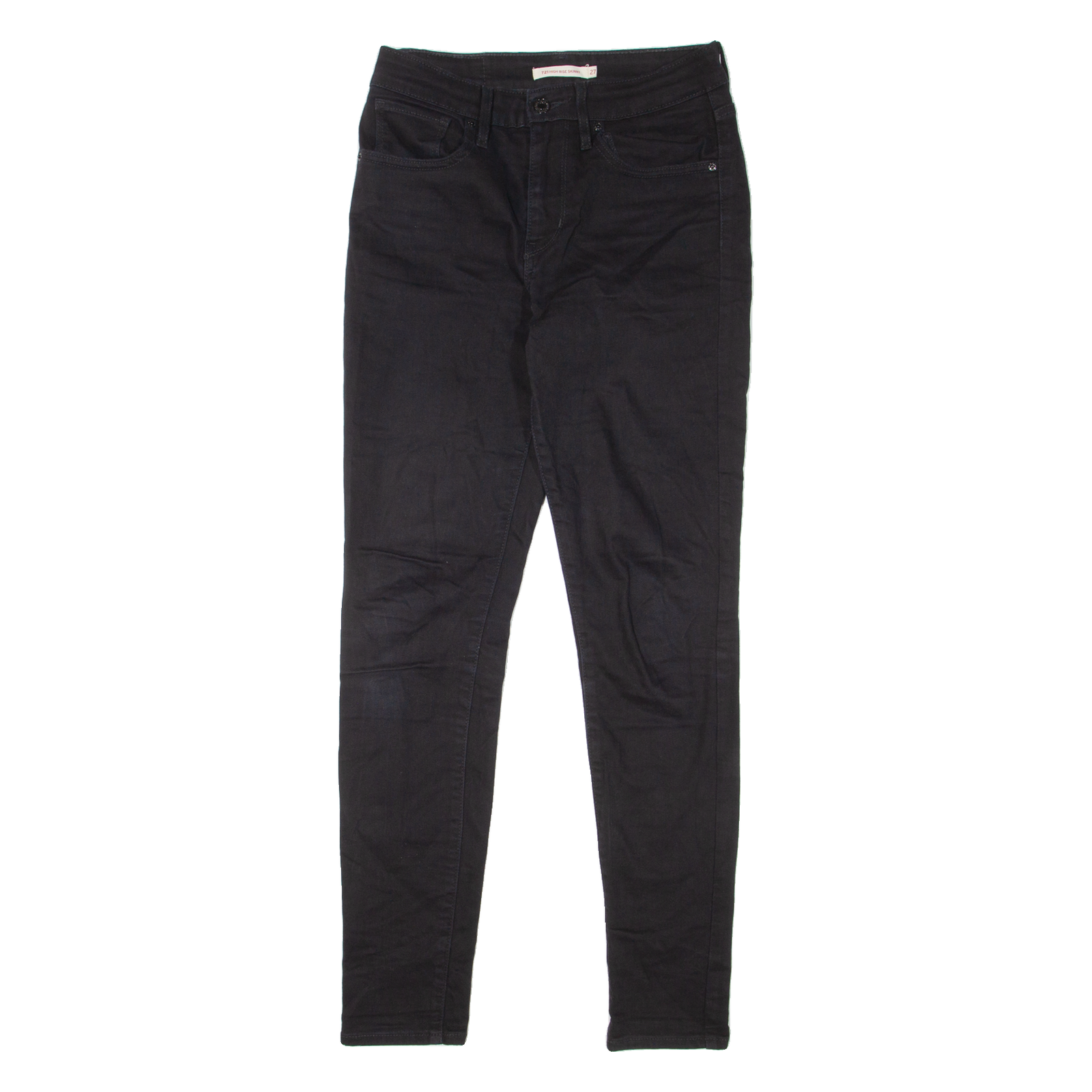 LEVI'S 721 High Rise Womens Jeans Black Slim Skinny W27 L30 Refurbished - N/A refurbished available on Cerqular