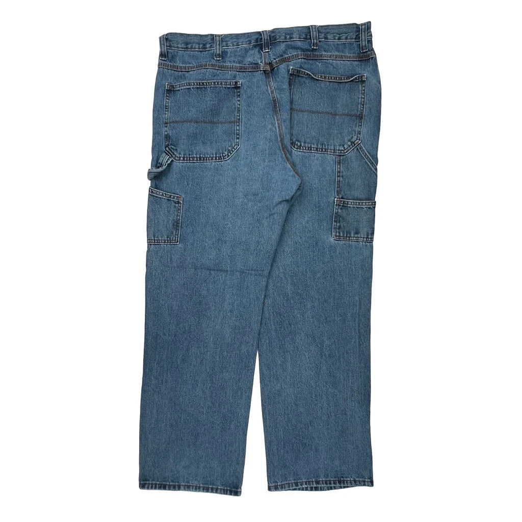 Faded Glory Carpenter Jeans - 38W 32L Blue Cotton Refurbished - Thrifted (note: this is a term often used to describe second- refurbished available on Cerqular