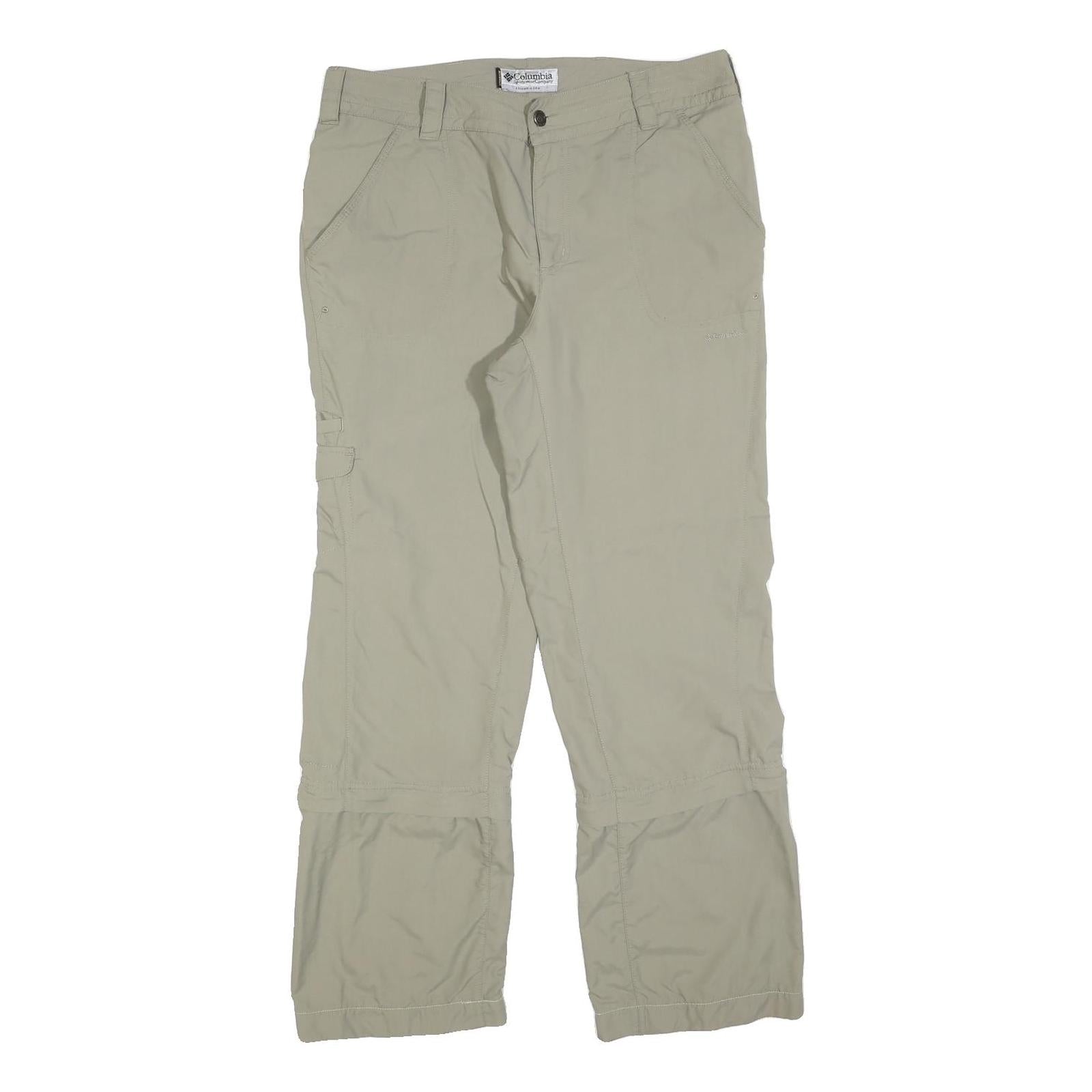 COLUMBIA Womens Regular Beige Zip Closure Trousers W34 L30 Outdoor Casual Refurbished - N/A refurbished available on Cerqular
