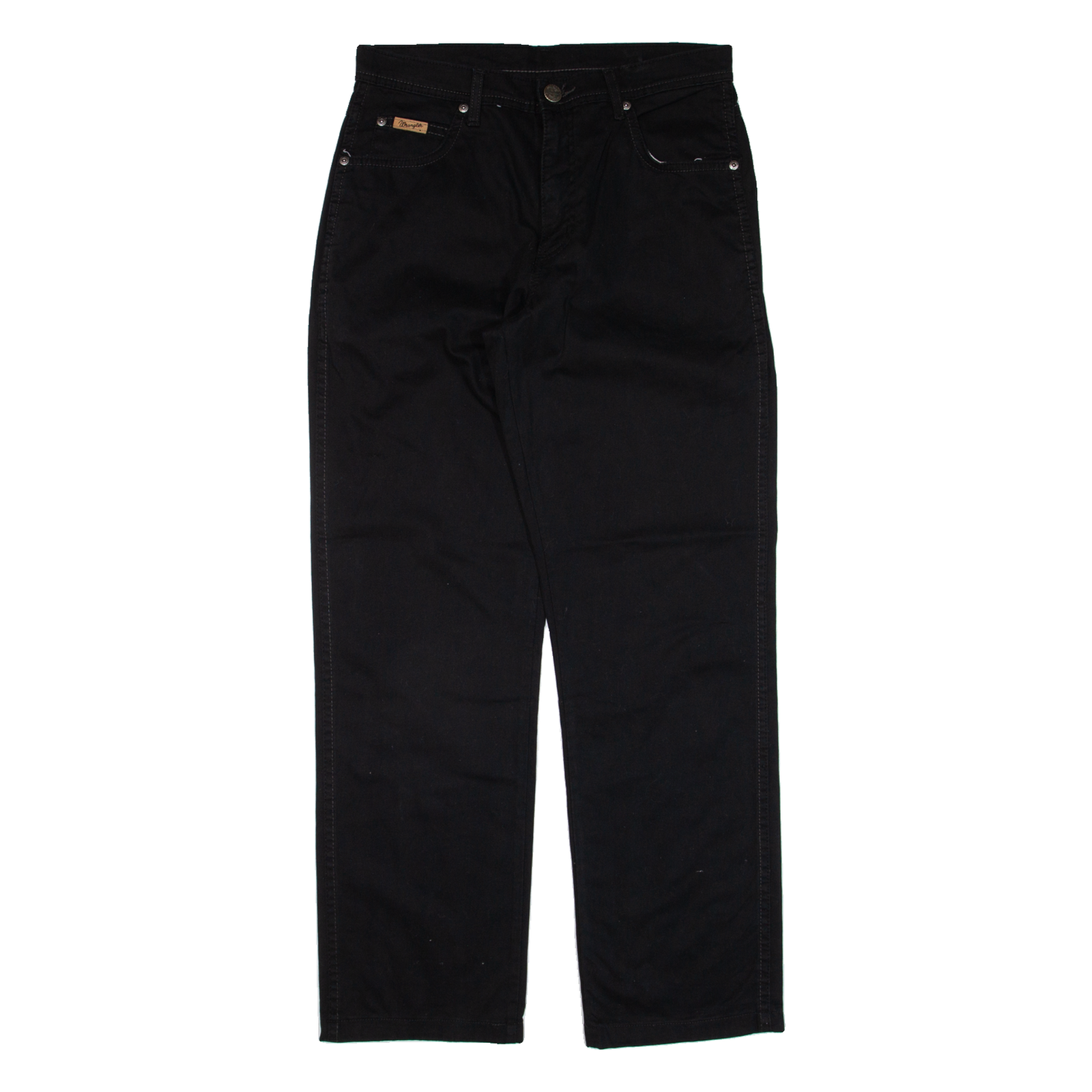 WRANGLER Mens Trousers Black Regular Straight W32 L29 Refurbished - N/A refurbished available on Cerqular