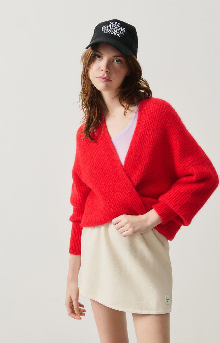 Cardigan East19a Piment-Chine | Color: PIMENT CHINE | Size: XS/S Refurbished - Rue Madame is a known brand, and the standardized name is " refurbished available on Cerqular