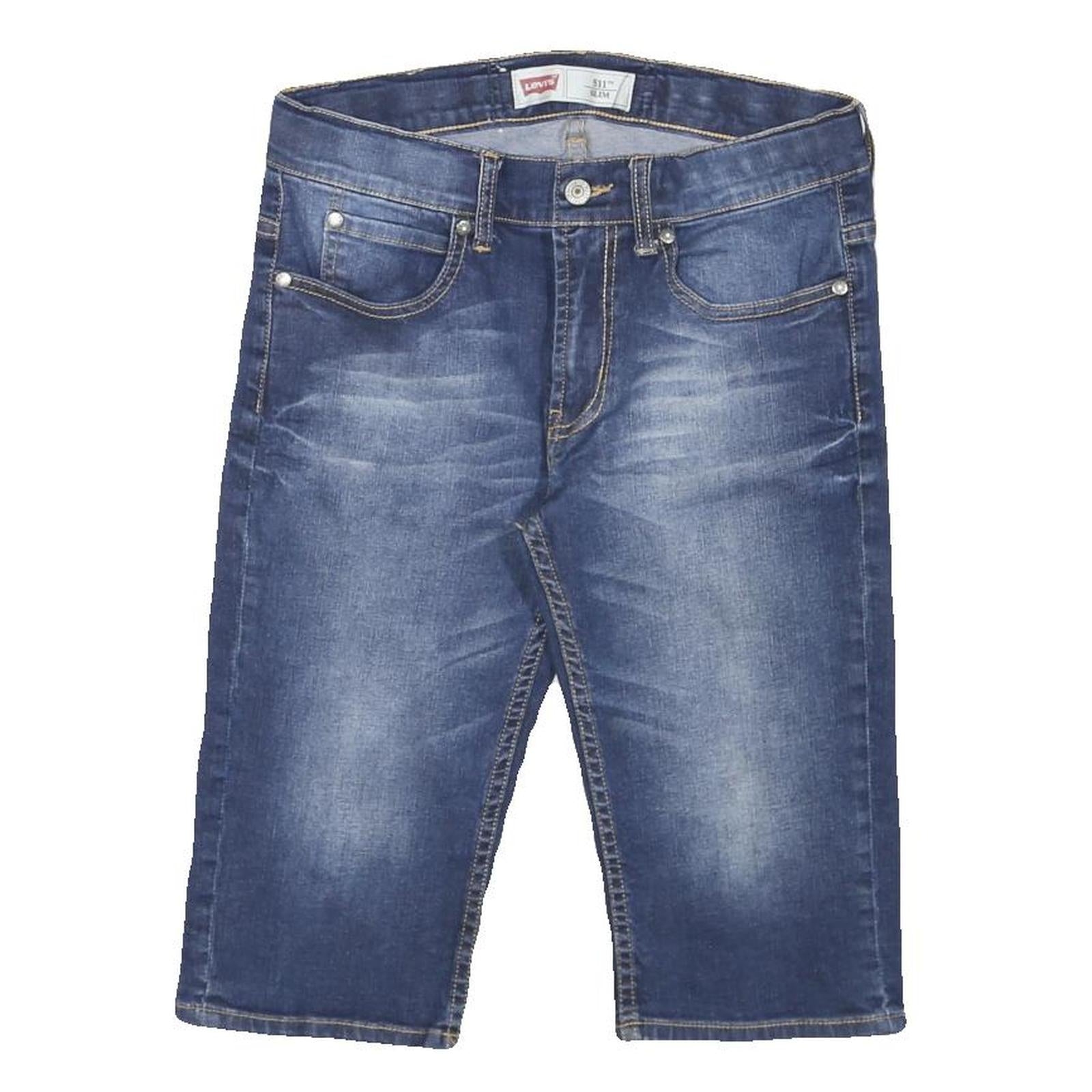 LEVI'S Mens Denim Blue Slim Shorts M W28 Casual Cotton Blend Comfort Refurbished - N/A refurbished available on Cerqular