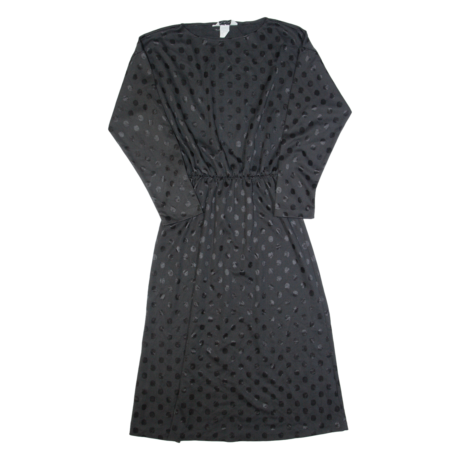 BLAIR Womens A-Line Dress Black 90s Polka Dot Long Sleeve Long S Refurbished - N/A refurbished available on Cerqular