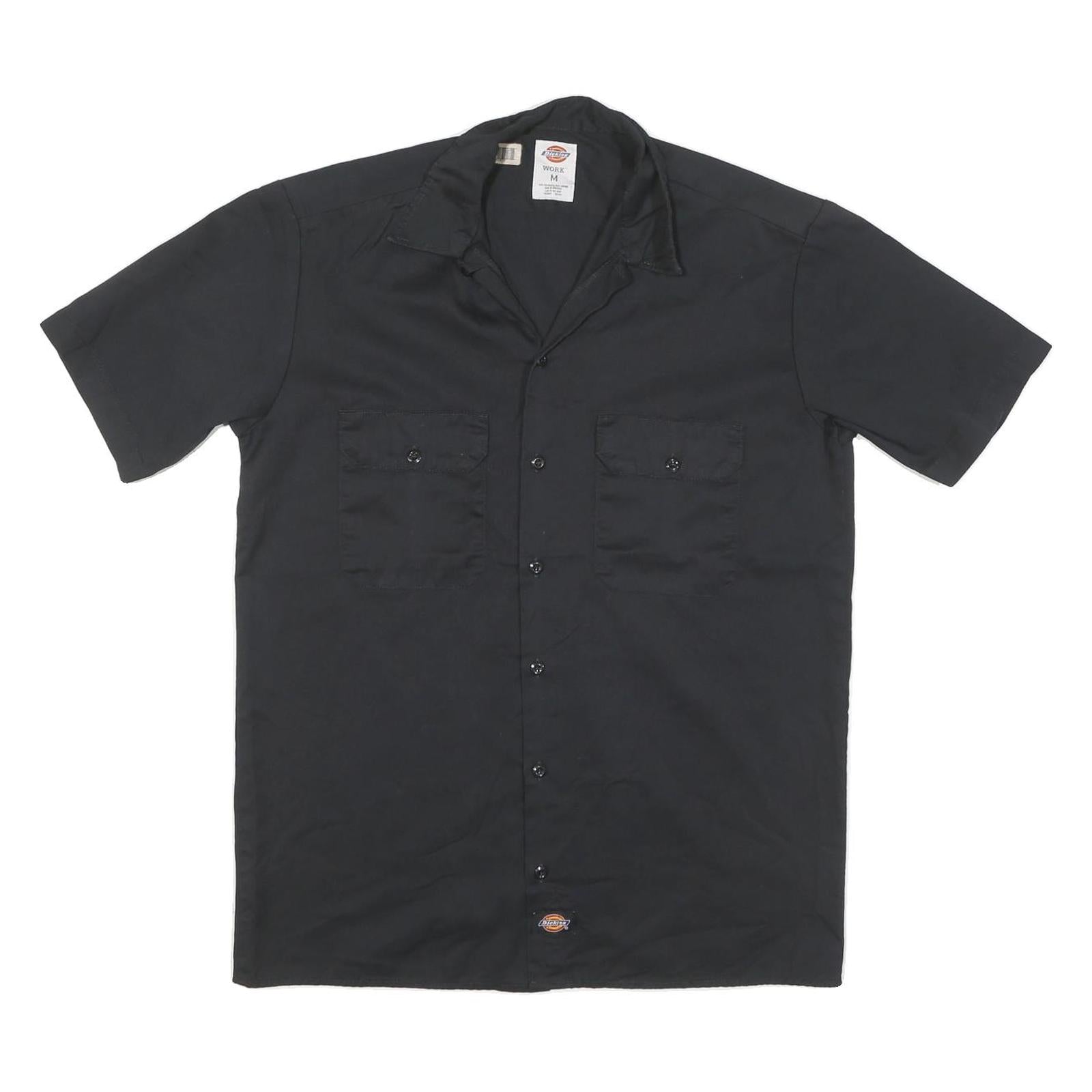 DICKIES Mens Black Work Shirt Cotton Blend Short Sleeve M Utility Casual Refurbished - N/A refurbished available on Cerqular