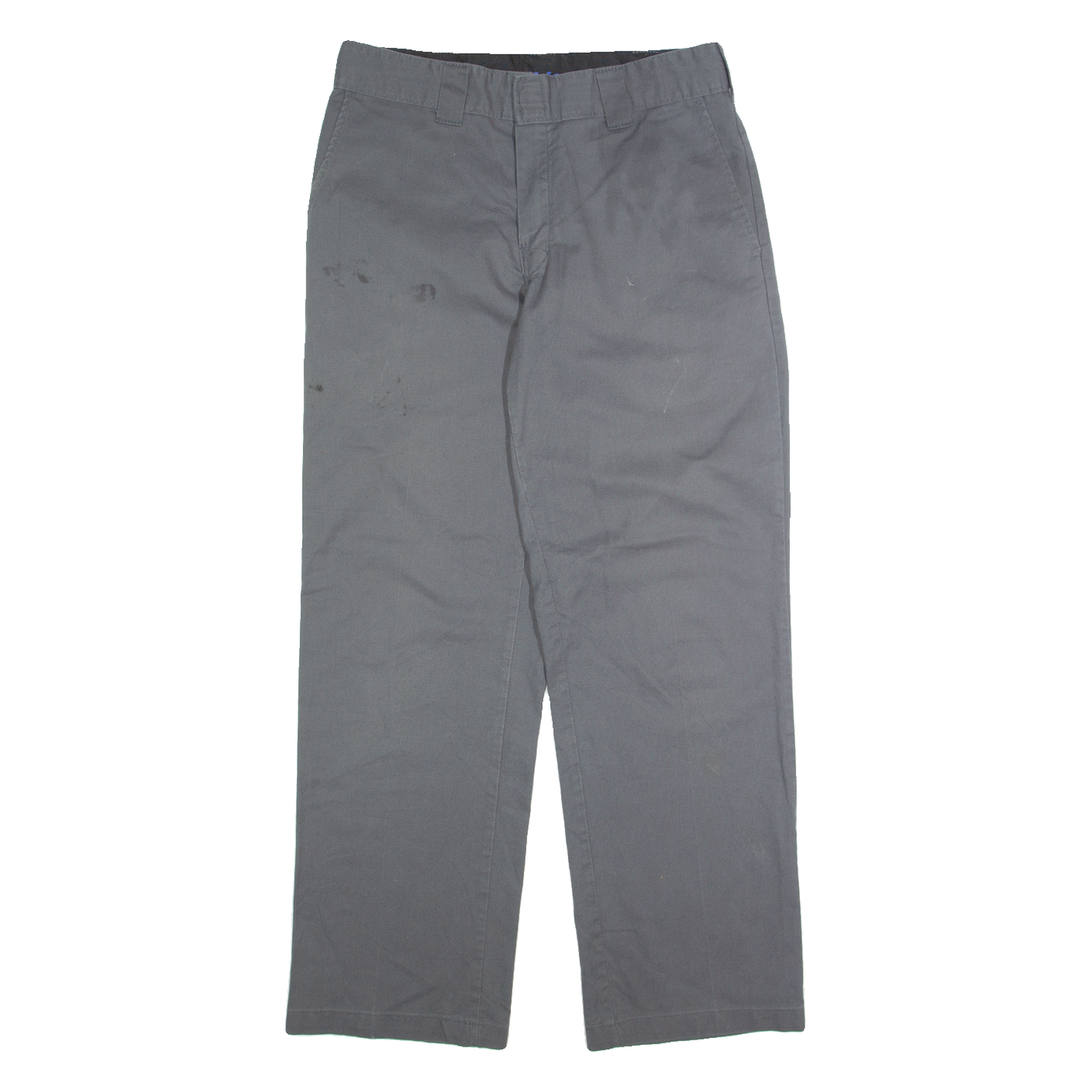 DICKIES Chino Mens Trousers Grey Regular Straight W32 L32 Refurbished - N/A refurbished available on Cerqular