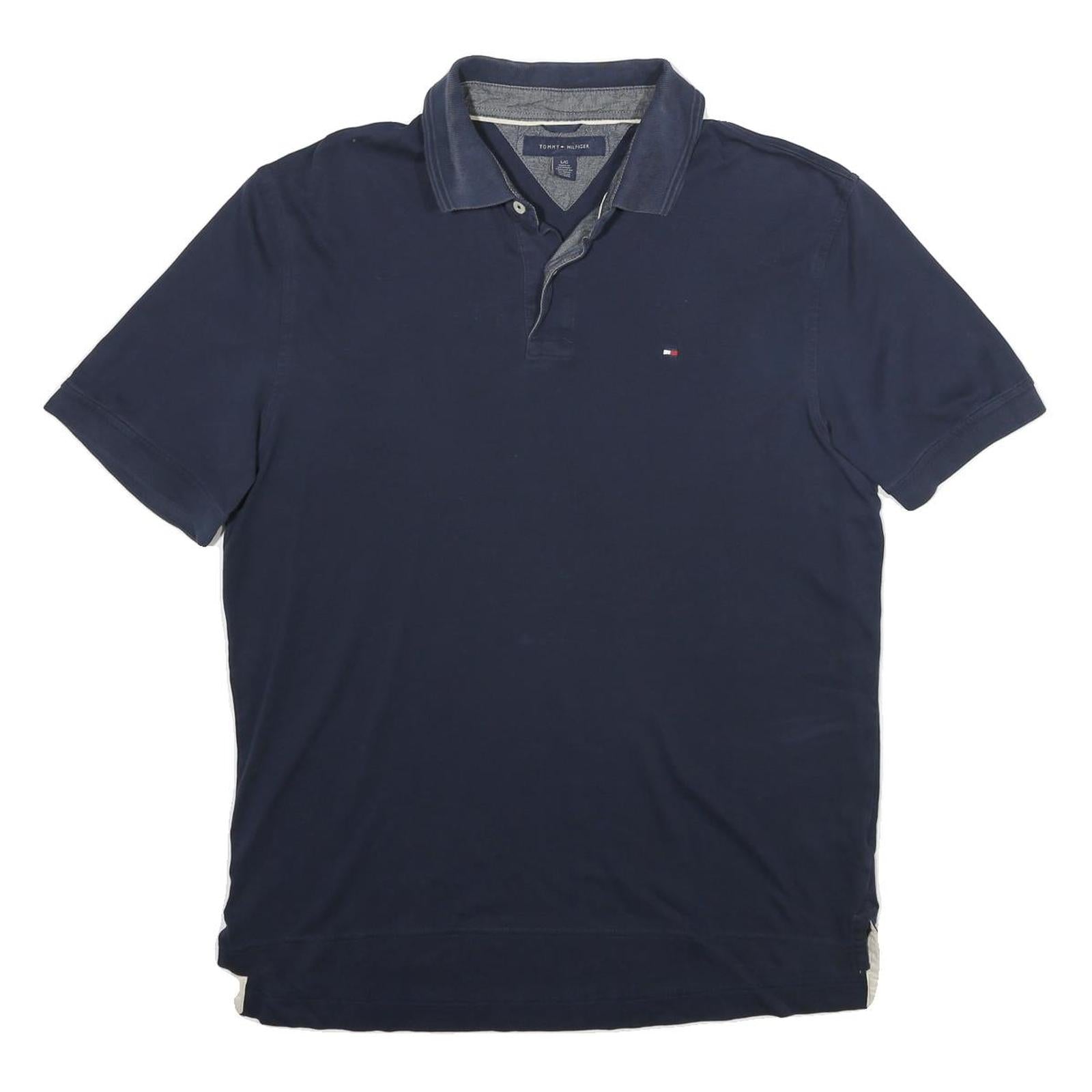 Buy TOMMY HILFIGER Mens Blue Short Sleeve Plain L Cotton Polo Shirt Casual Wear Refurbished - $29.89 TOMMY HILFIGER Mens Blue Short Sleeve Plain L Cotton Polo Shirt Casual Wear Refurbished - N/A refurbished available on Cerqular