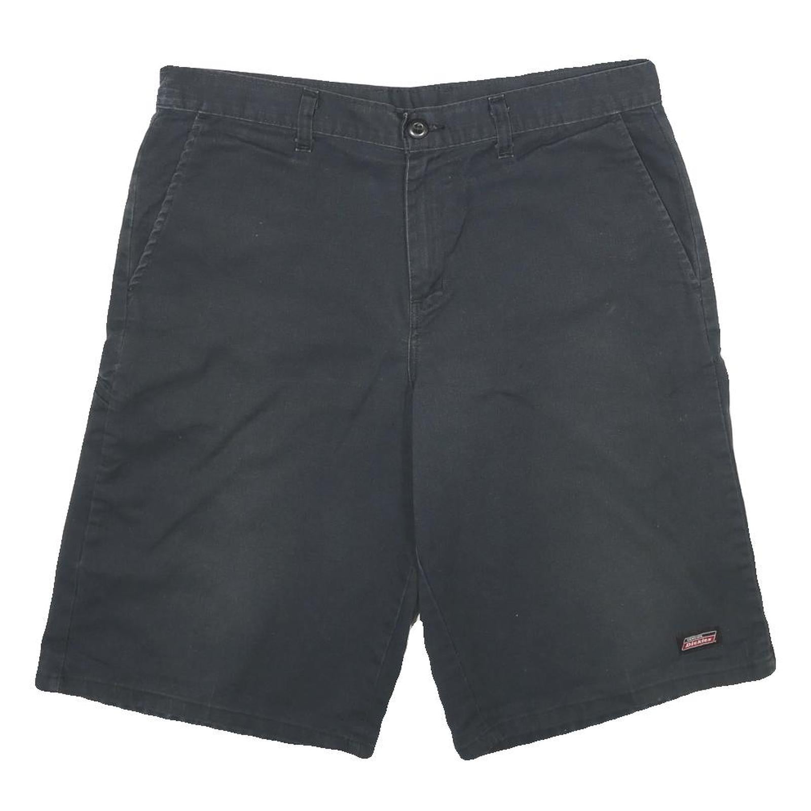 DICKIES Mens Black Casual Shorts L W34 Workwear Polyester Blend Button Pockets Refurbished - N/A refurbished available on Cerqular