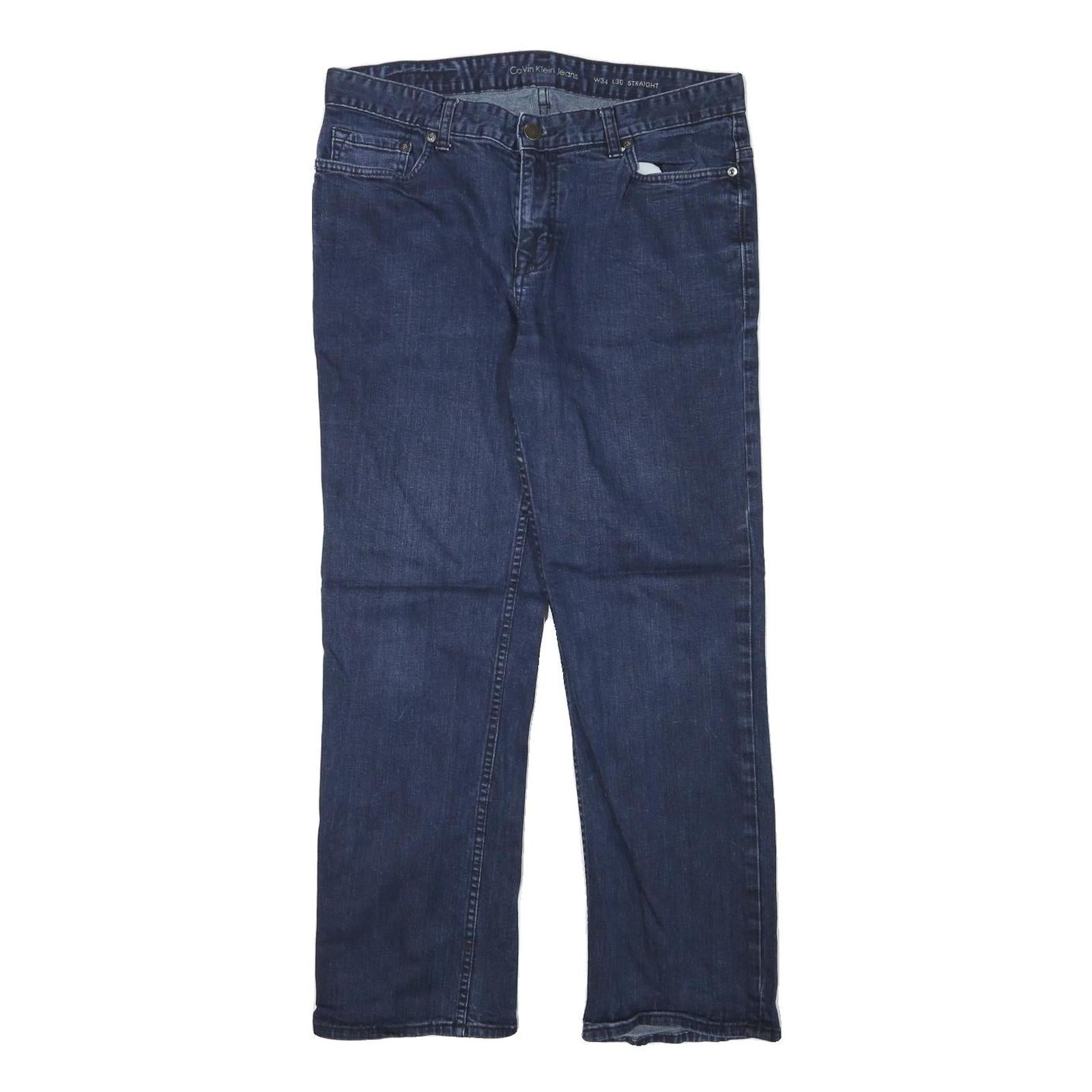 Buy CALVIN KLEIN Mens Jeans Blue Regular Straight Denim Medium W34 L30 Comfortable Refurbished - $41.59 CALVIN KLEIN Mens Jeans Blue Regular Straight Denim Medium W34 L30 Comfortable Refurbished - N/A refurbished available on Cerqular