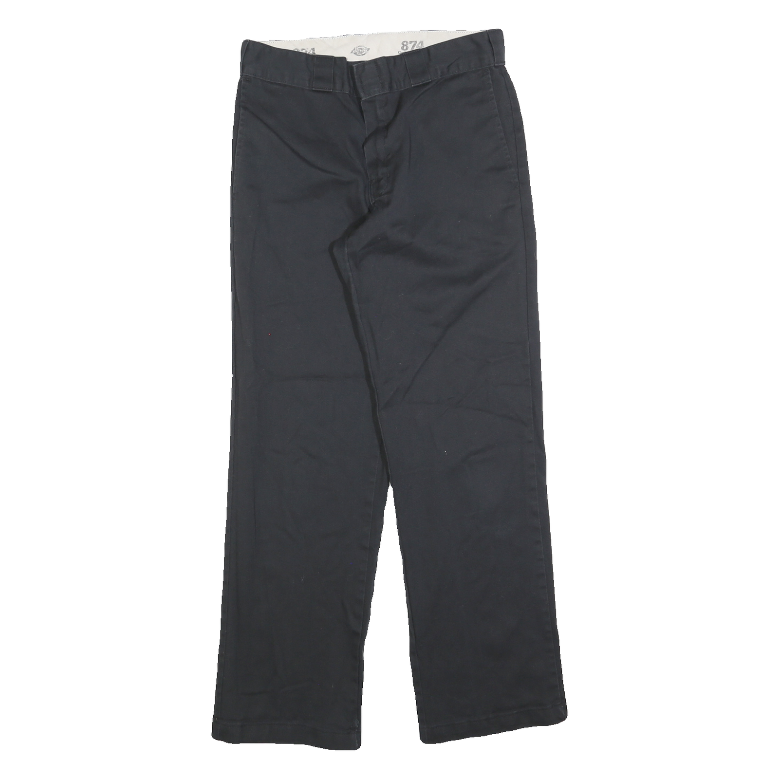 DICKIES Mens Cotton Blend Black Regular Fit Straight Leg Trousers W30 L30 Refurbished - N/A refurbished available on Cerqular