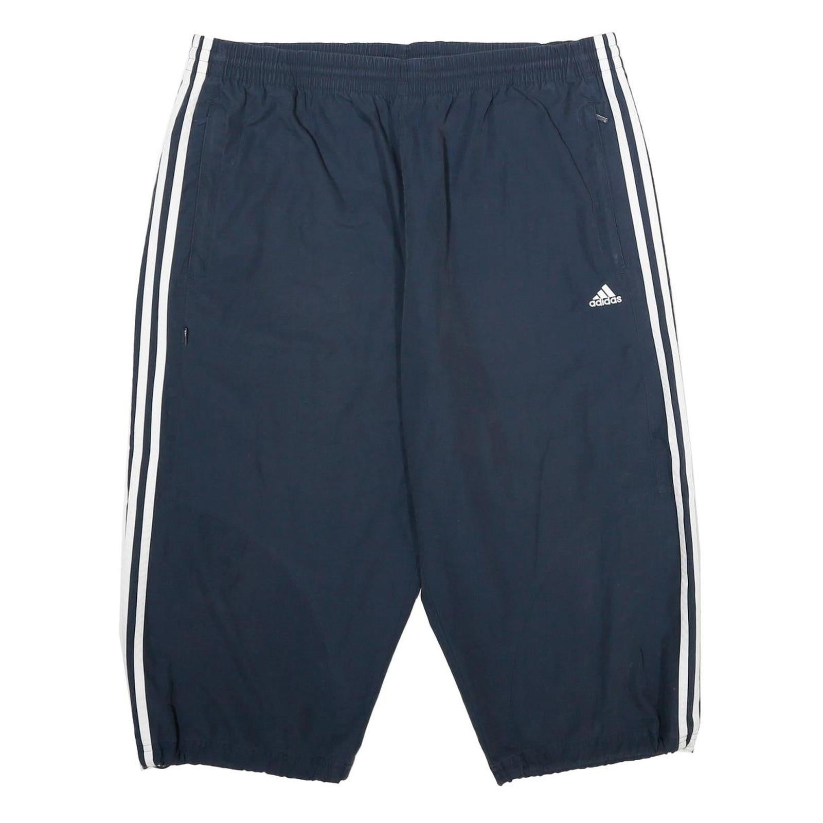 ADIDAS Mens Navy Blue Casual Shorts XL W36 Polyester Blend Elastic Waist Refurbished - N/A refurbished available on Cerqular