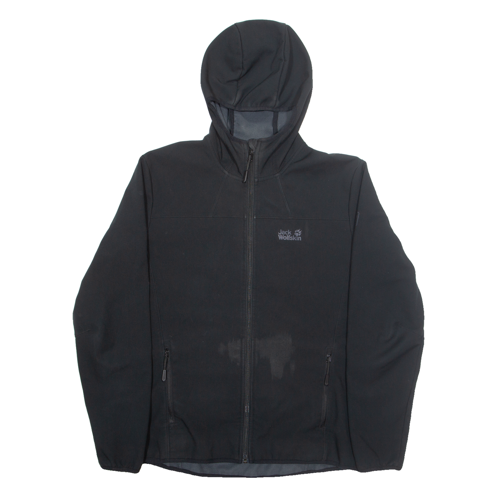 JACK WOLFSKIN Mens Rain Coat Black Hooded M Refurbished - N/A refurbished available on Cerqular