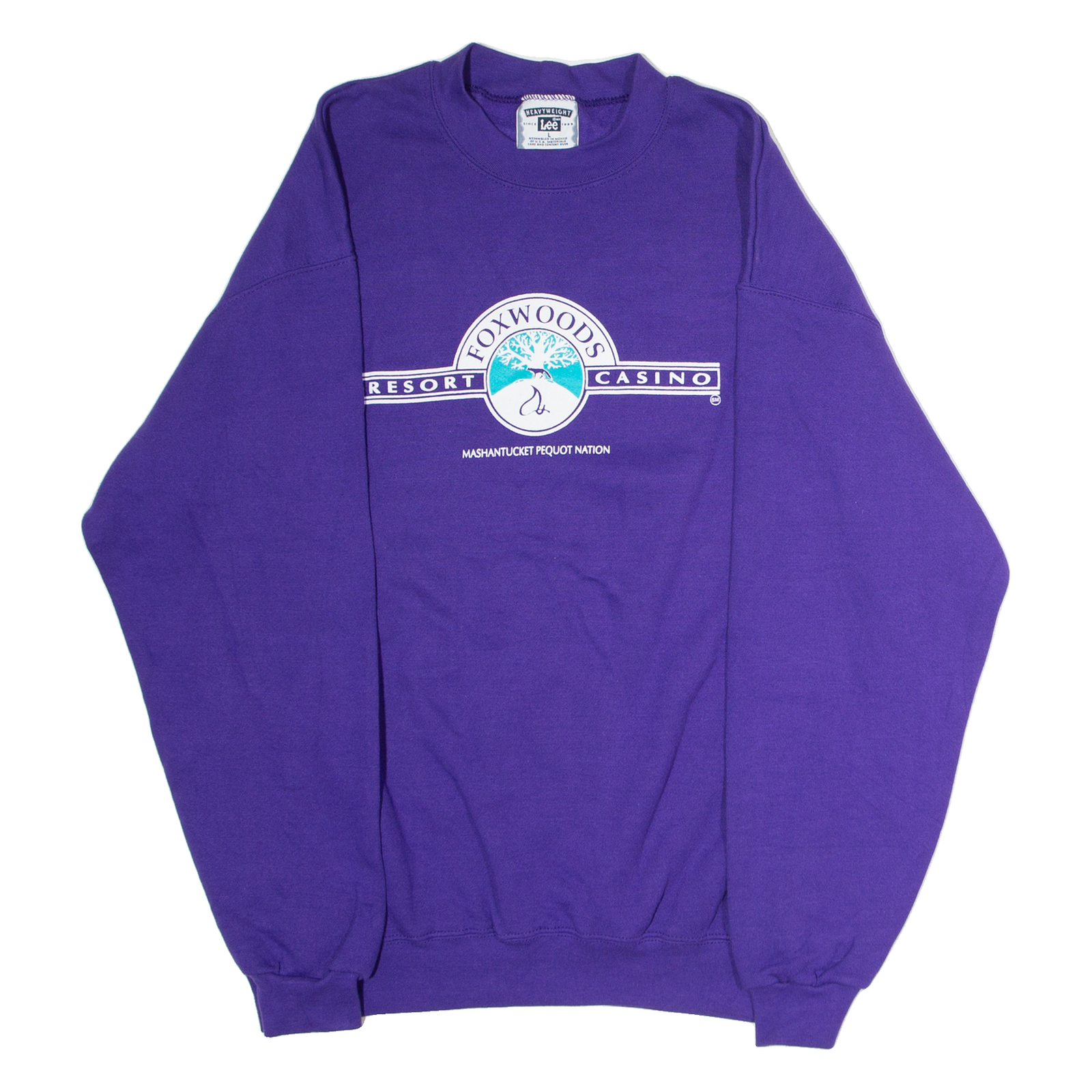 Buy LEE Foxwoods Resort Casino Mens Sweatshirt Purple Crew Neck 90s USA L Refurbished - $27.29 LEE Foxwoods Resort Casino Mens Sweatshirt Purple Crew Neck 90s USA L Refurbished - N/A refurbished available on Cerqular