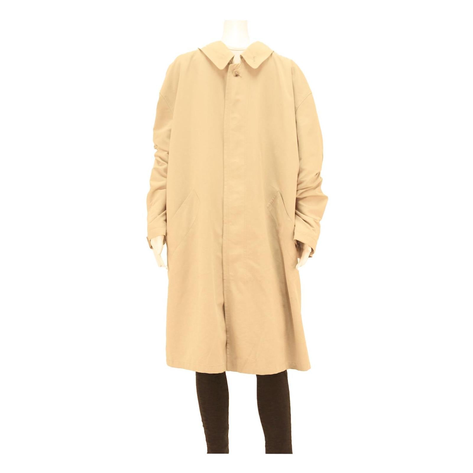 PIATTELLI BY RKZ Mens Beige Cotton Blend Button Jacket XL Classic Plain Casual Refurbished - N/A refurbished available on Cerqular