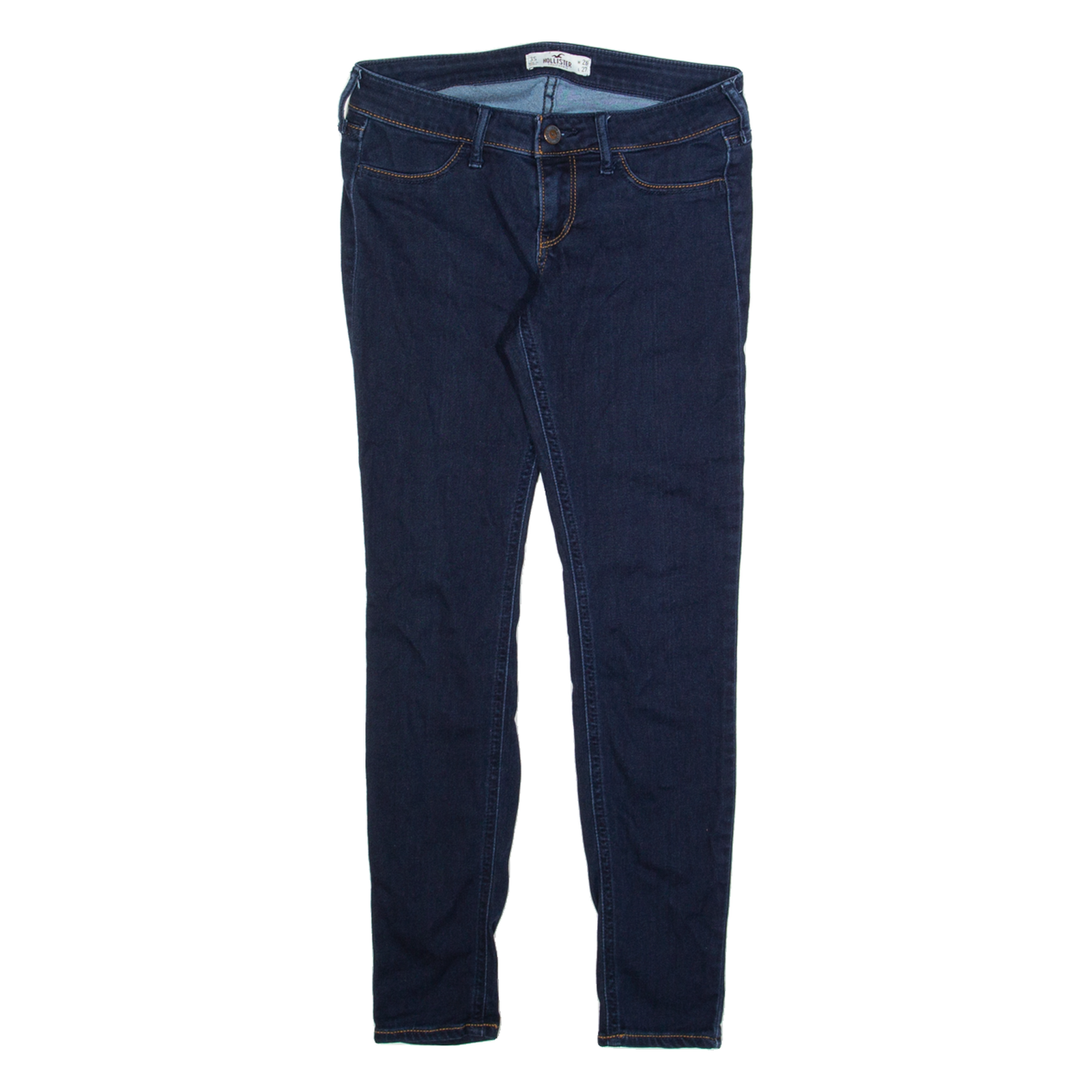 HOLLISTER Womens Jeans Blue Regular Tapered W26 L27 Refurbished - N/A refurbished available on Cerqular