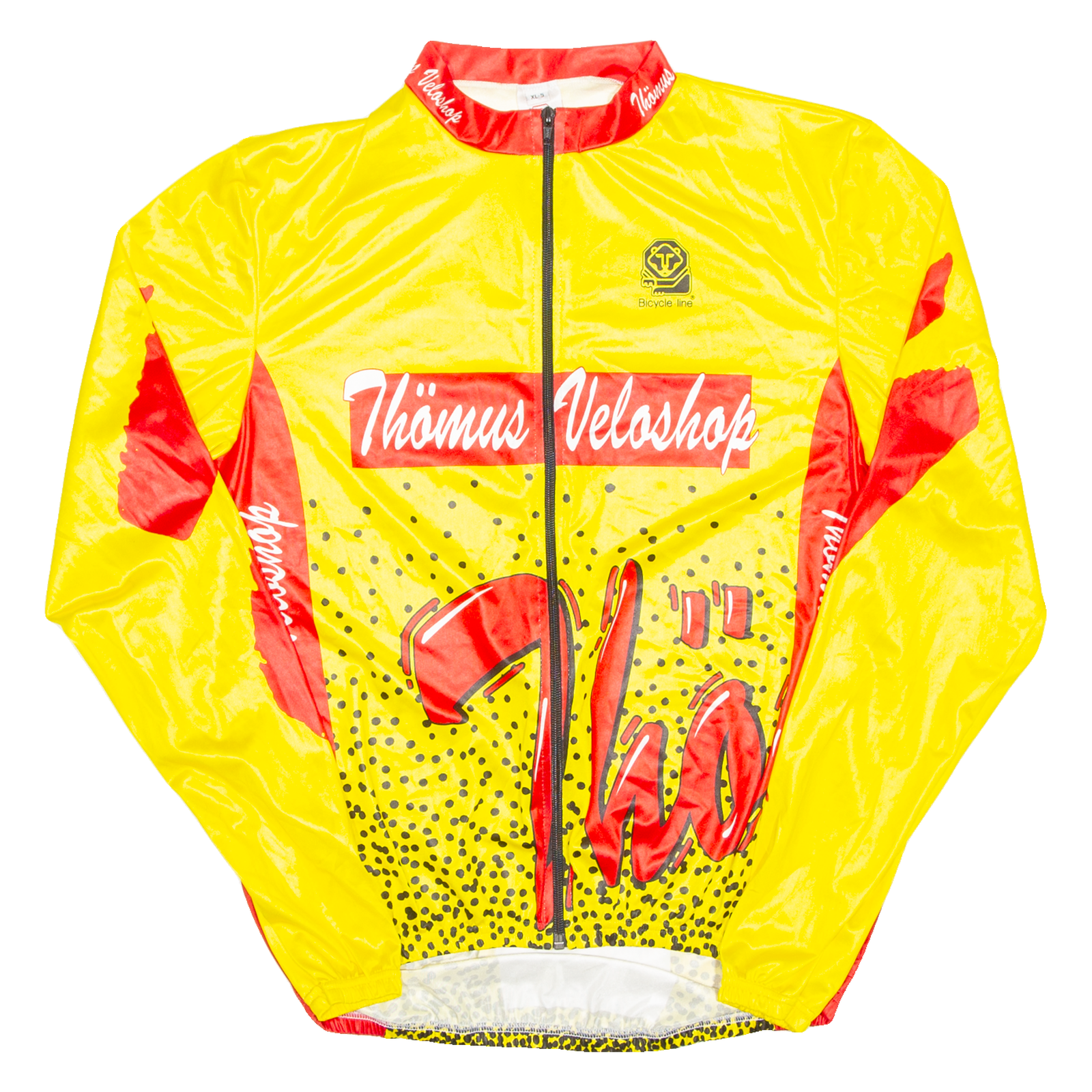 Cycling Mens Jersey Yellow Long Sleeve Full Zip XL Refurbished - N/A refurbished available on Cerqular