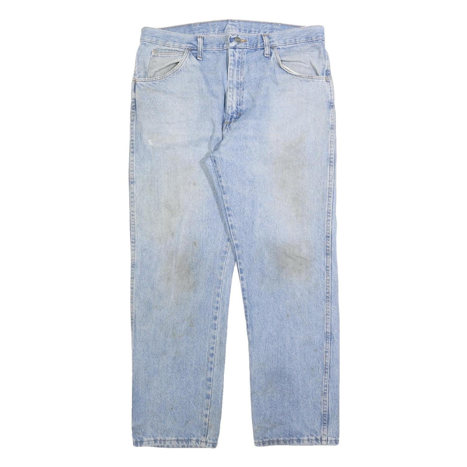 CARHARTT Mens Regular Fit Light Blue Denim Jeans W36 L30 Zip Cotton Blend Refurbished - N/A refurbished available on Cerqular