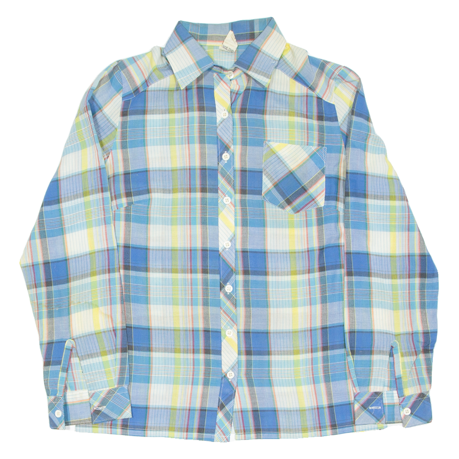 Womens Shirt Blue Check Long Sleeve S Refurbished - N/A refurbished available on Cerqular