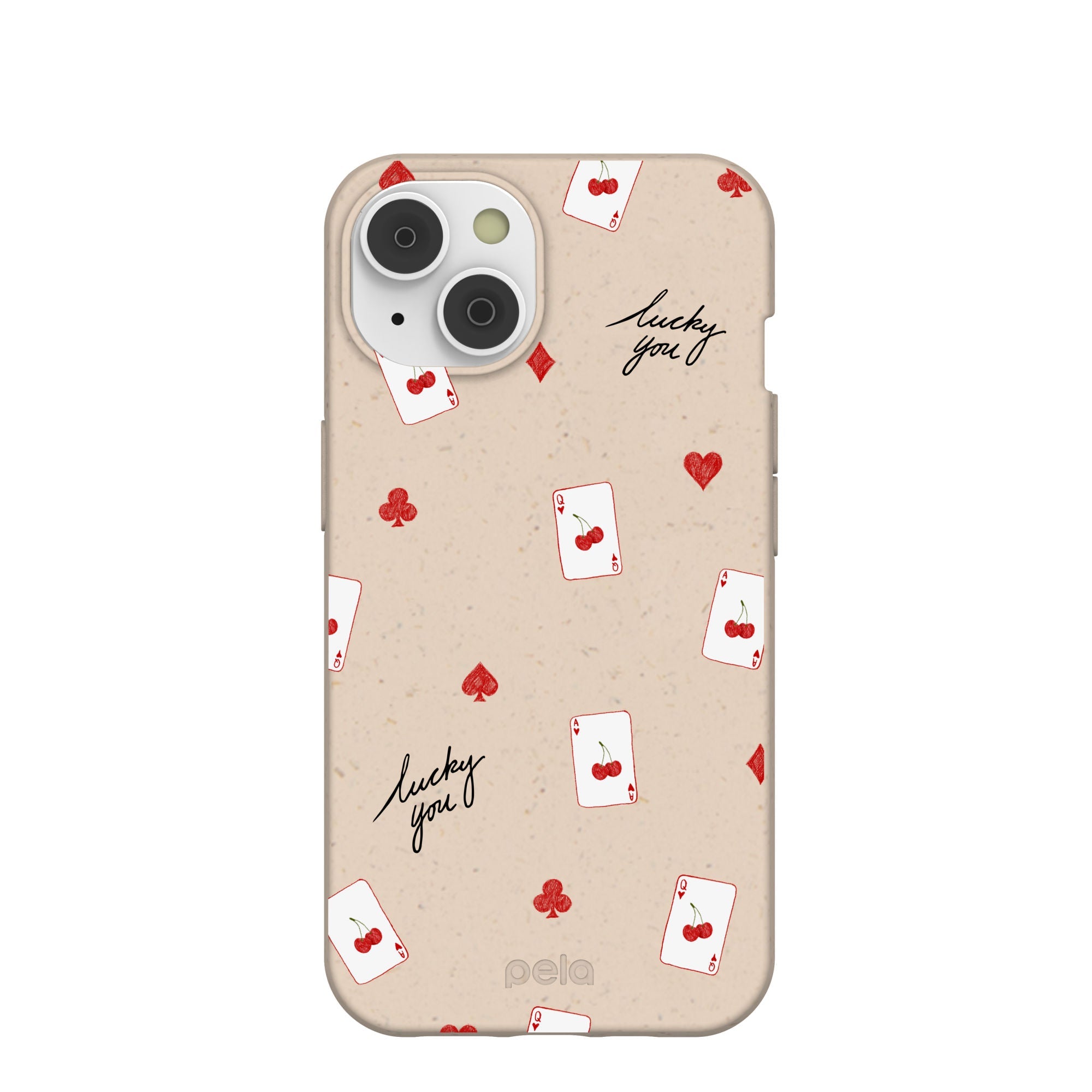 Seashell Lucky You iPhone 14/16e Case Refurbished - Pela Case refurbished available on Cerqular