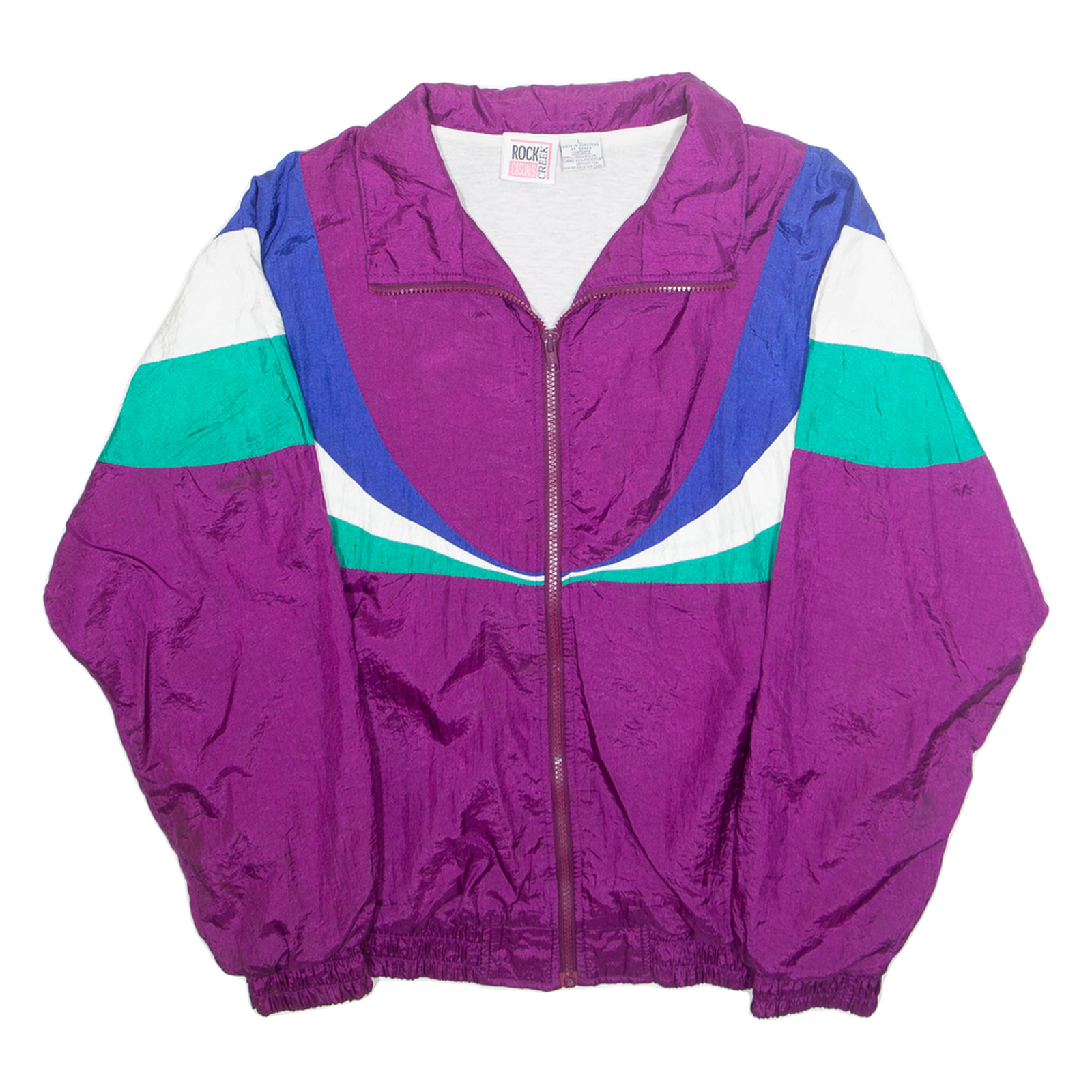 ROCK CASUAL CREEK Womens Shell Jacket Purple Nylon L Refurbished - N/A refurbished available on Cerqular