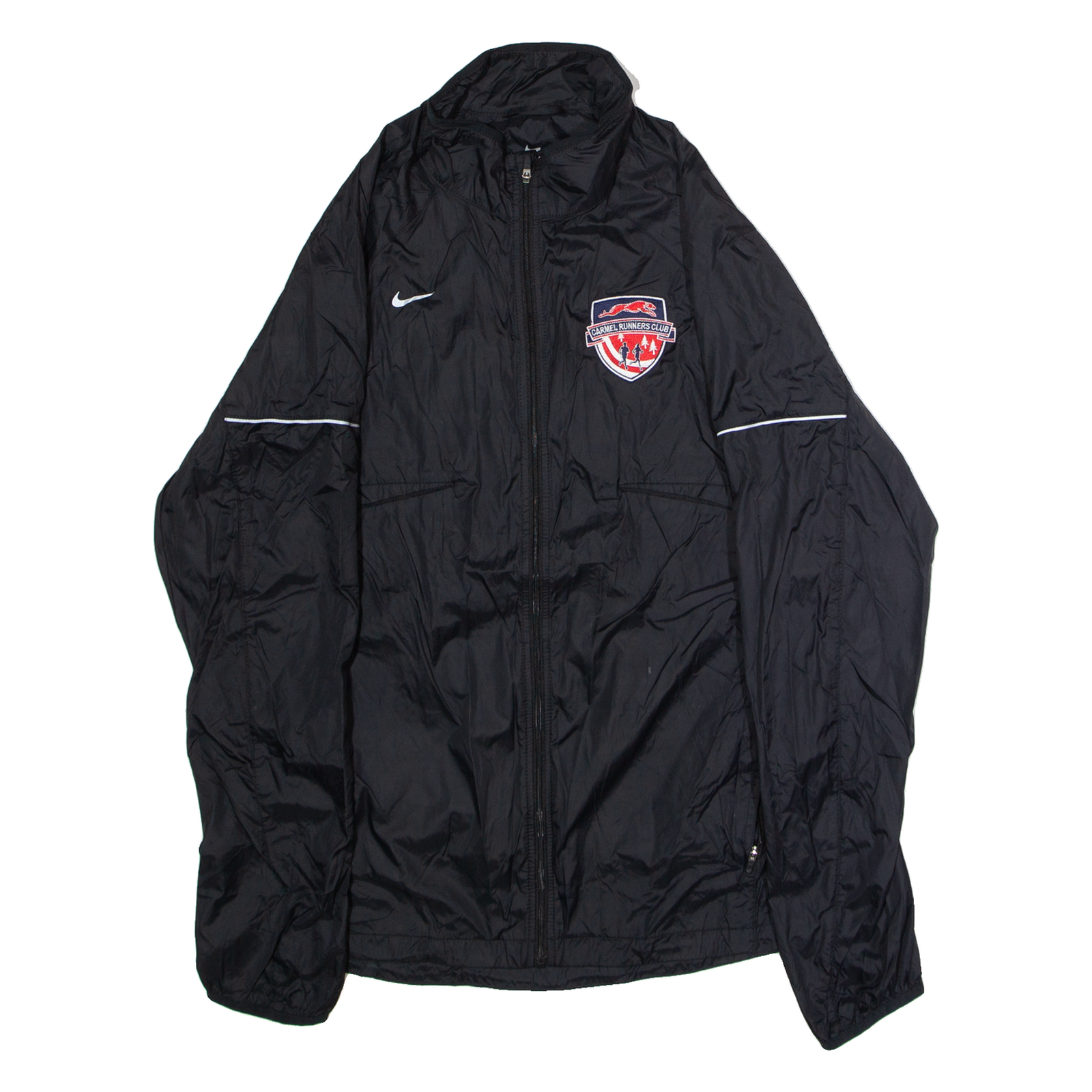 Buy NIKE Carmel Runners Club Mens Windbreaker Jacket Black Nylon L Refurbished - $44.19 NIKE Carmel Runners Club Mens Windbreaker Jacket Black Nylon L Refurbished - N/A refurbished available on Cerqular