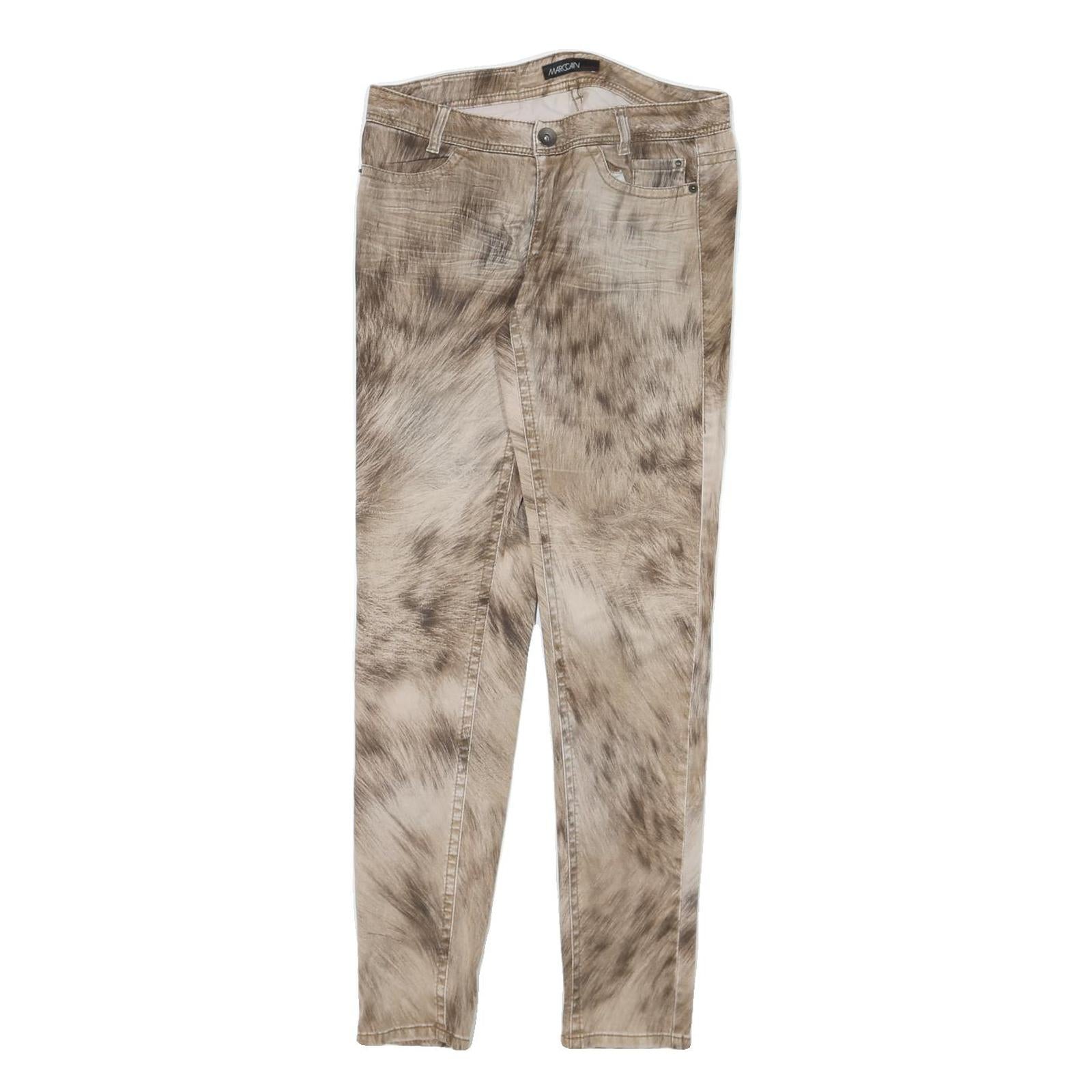 MARC CAIN Womens Cotton Blend Beige Slim Slim Leg Trousers W29 L29 Stylish Refurbished - N/A refurbished available on Cerqular