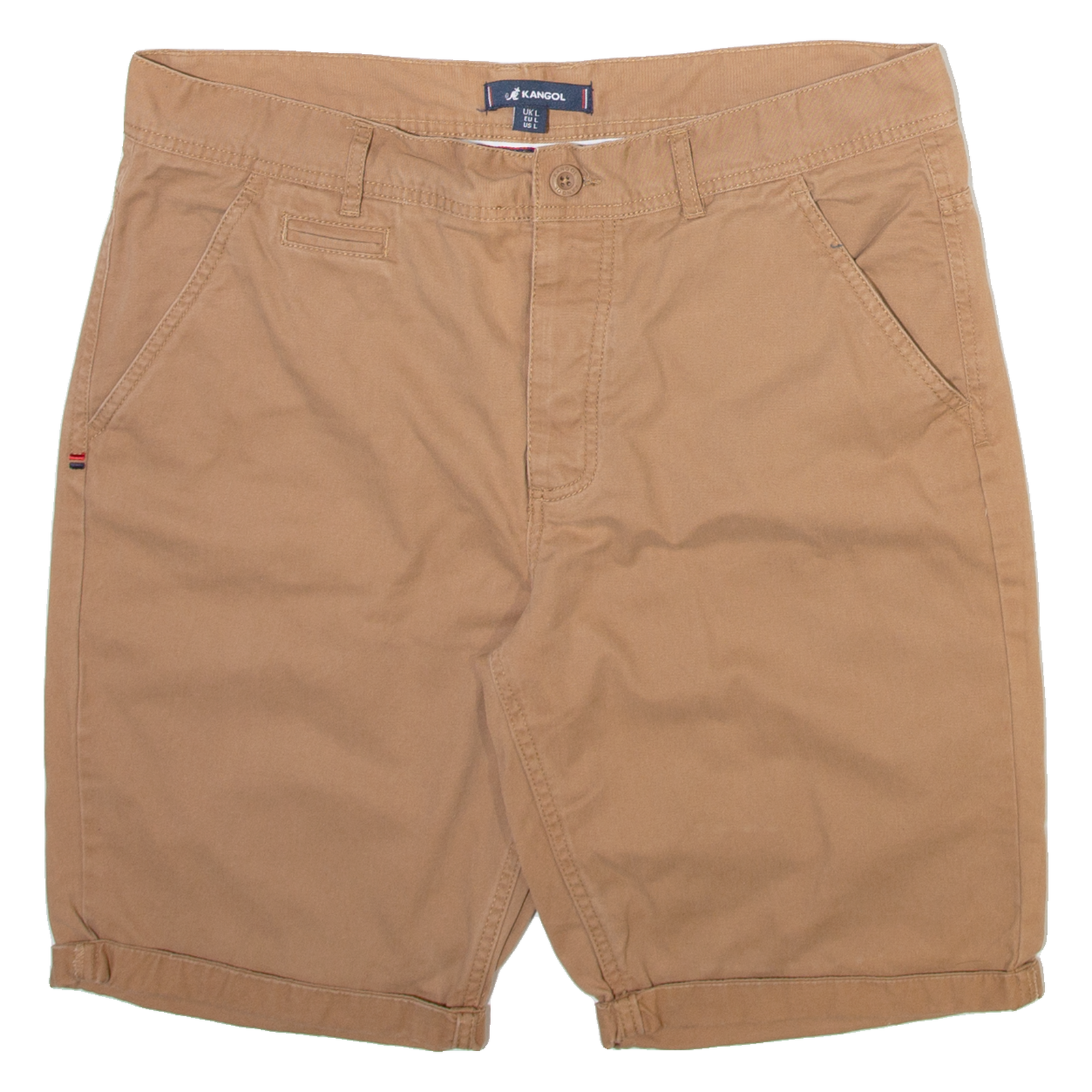 KANGOL Mens Casual Shorts Beige L W35 Refurbished - N/A refurbished available on Cerqular
