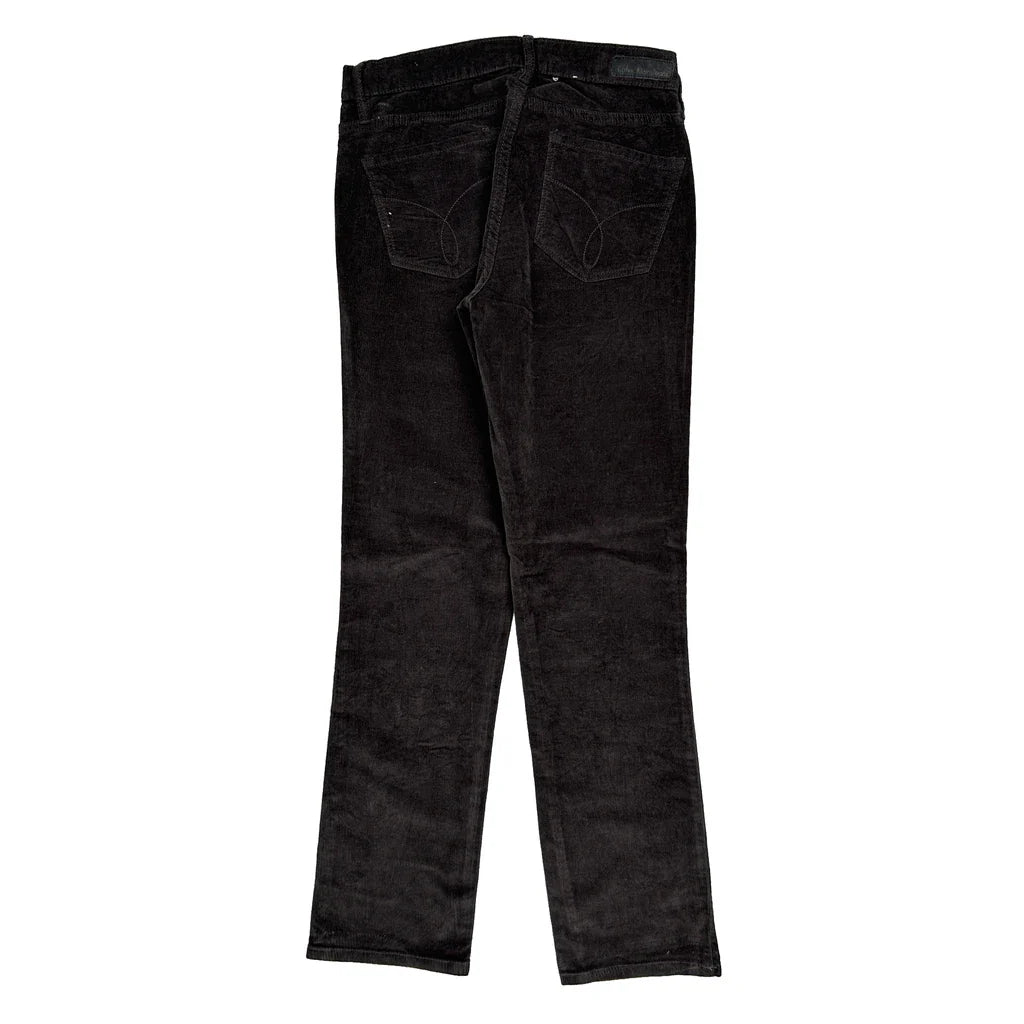 Calvin Klein Jeans Cord Trousers - 30″ Waist Black Corduroy Refurbished - Thrifted (note: this is a term often used to describe second- refurbished available on Cerqular