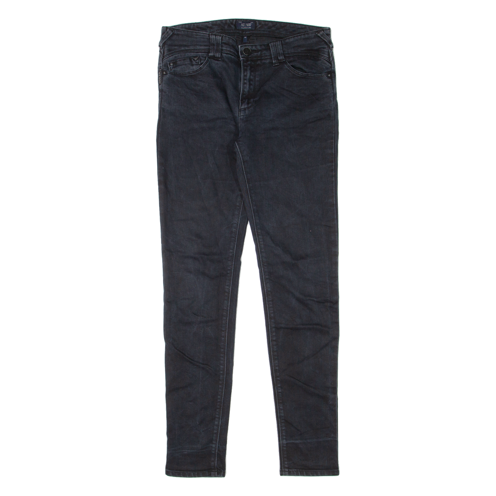 ARMANI JEANS Womens Jeans Black Slim Skinny Denim W29 L30 Refurbished - N/A refurbished available on Cerqular