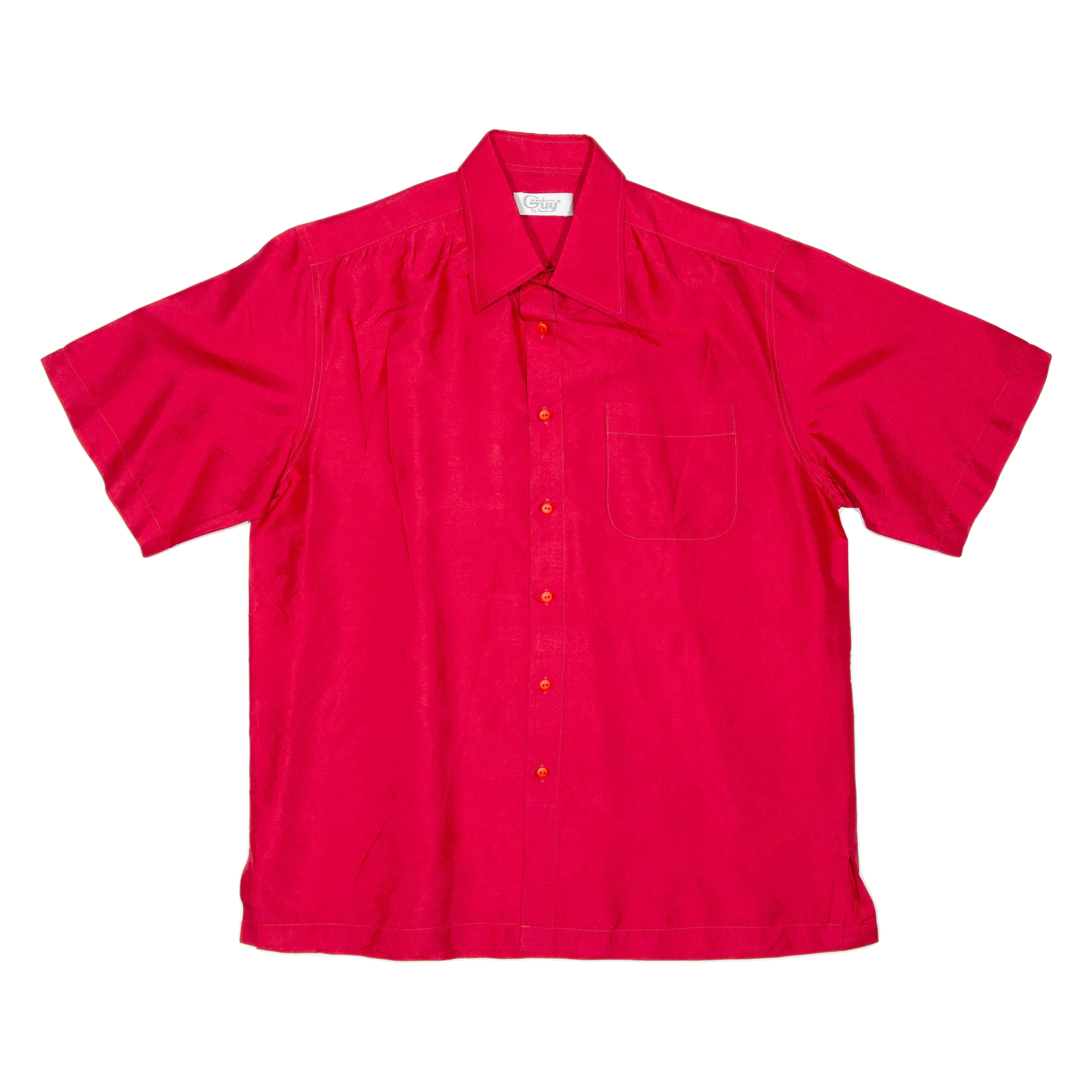 GUY Mens Plain Shirt Red XL Refurbished - N/A refurbished available on Cerqular