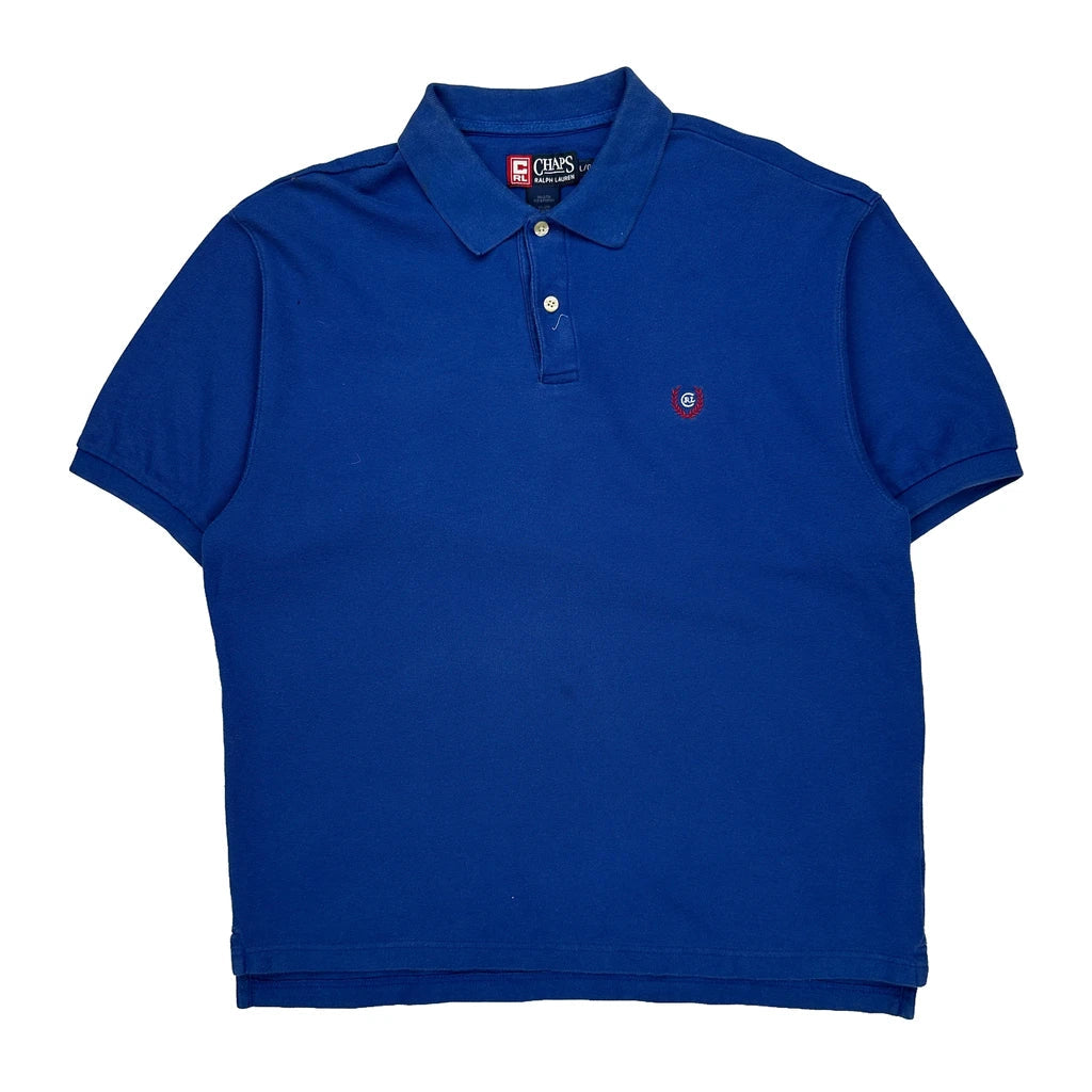 Buy Chaps Ralph Lauren Polo Shirt - Large Blue Cotton Refurbished - $33.49 Chaps Ralph Lauren Polo Shirt - Large Blue Cotton Refurbished - Thrifted (note: this is a term often used to describe second- refurbished available on Cerqular
