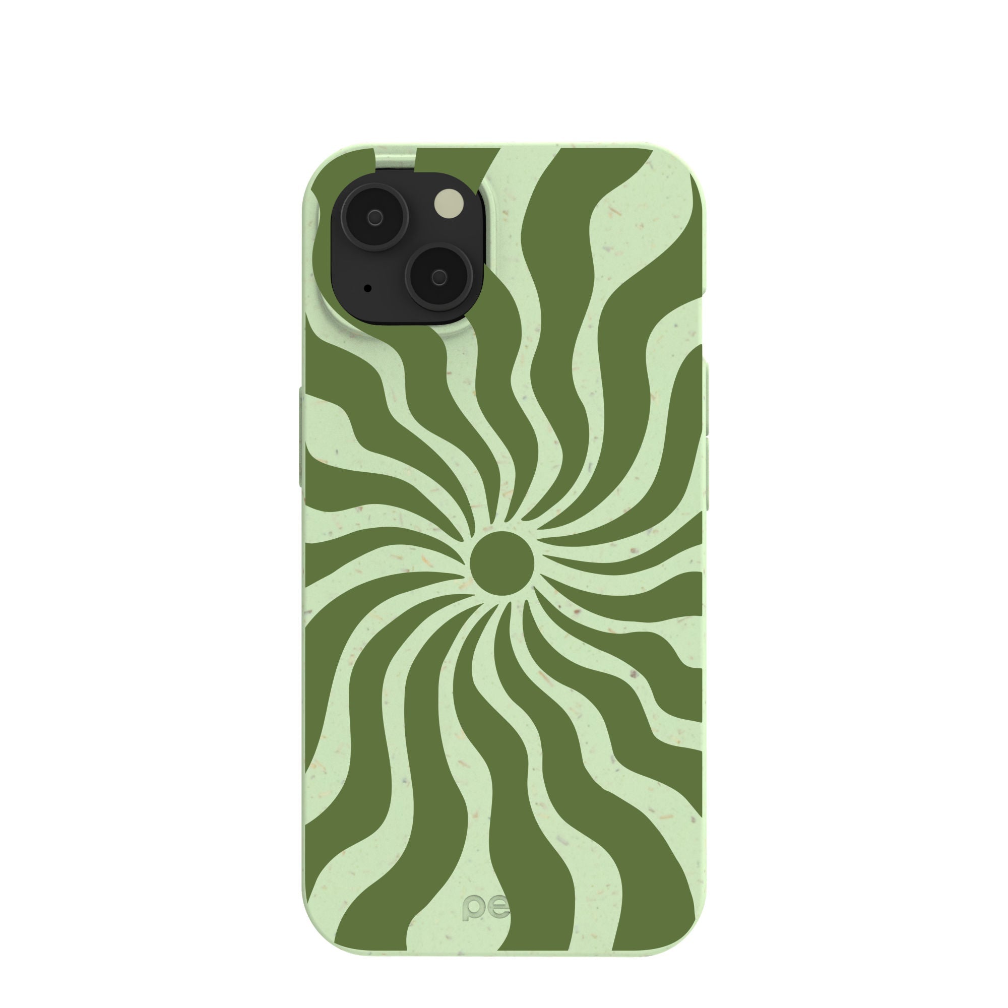 Sage Green Watermelon Time Warp iPhone 13 Case Refurbished - Pela Case refurbished available on Cerqular