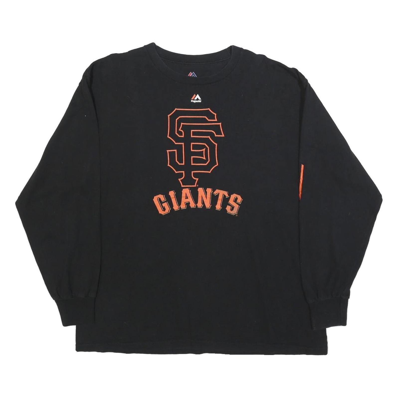 Buy MAJESTIC Mens Black San Francisco Giants Long Sleeve Crew Neck T-Shirt XL Refurbished - $32.49 MAJESTIC Mens Black San Francisco Giants Long Sleeve Crew Neck T-Shirt XL Refurbished - N/A refurbished available on Cerqular