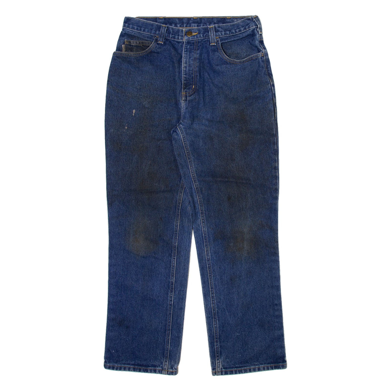 CARHARTT Mens Jeans Blue Regular Straight W32 L30 Refurbished - N/A refurbished available on Cerqular