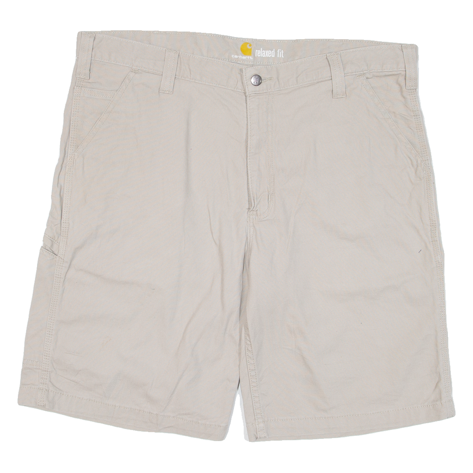 CARHARTT Mens Workwear Shorts Beige XL W38 Refurbished - N/A refurbished available on Cerqular
