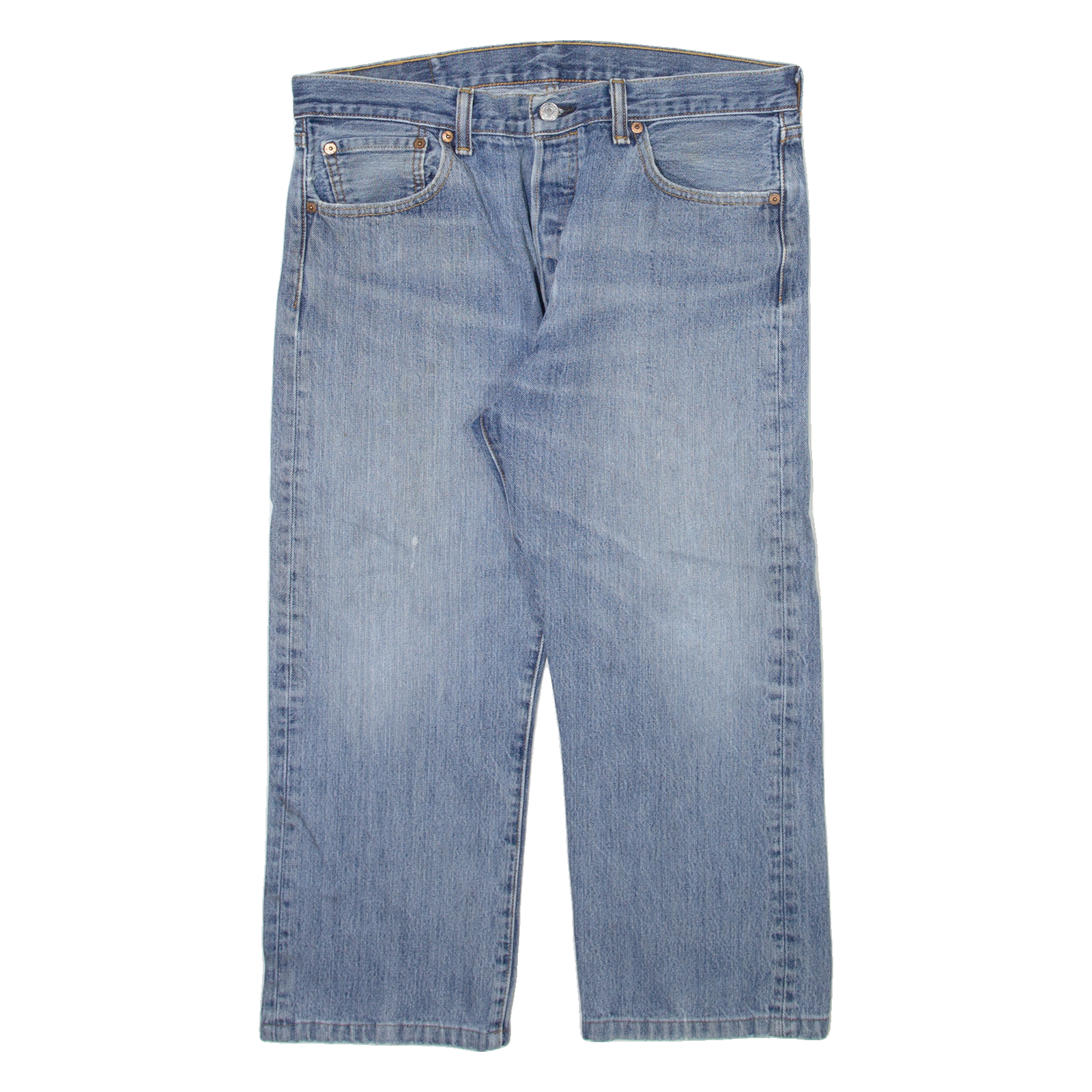 LEVI'S 501 Jeans Mens Blue Regular Straight W34 L23 Refurbished - N/A refurbished available on Cerqular